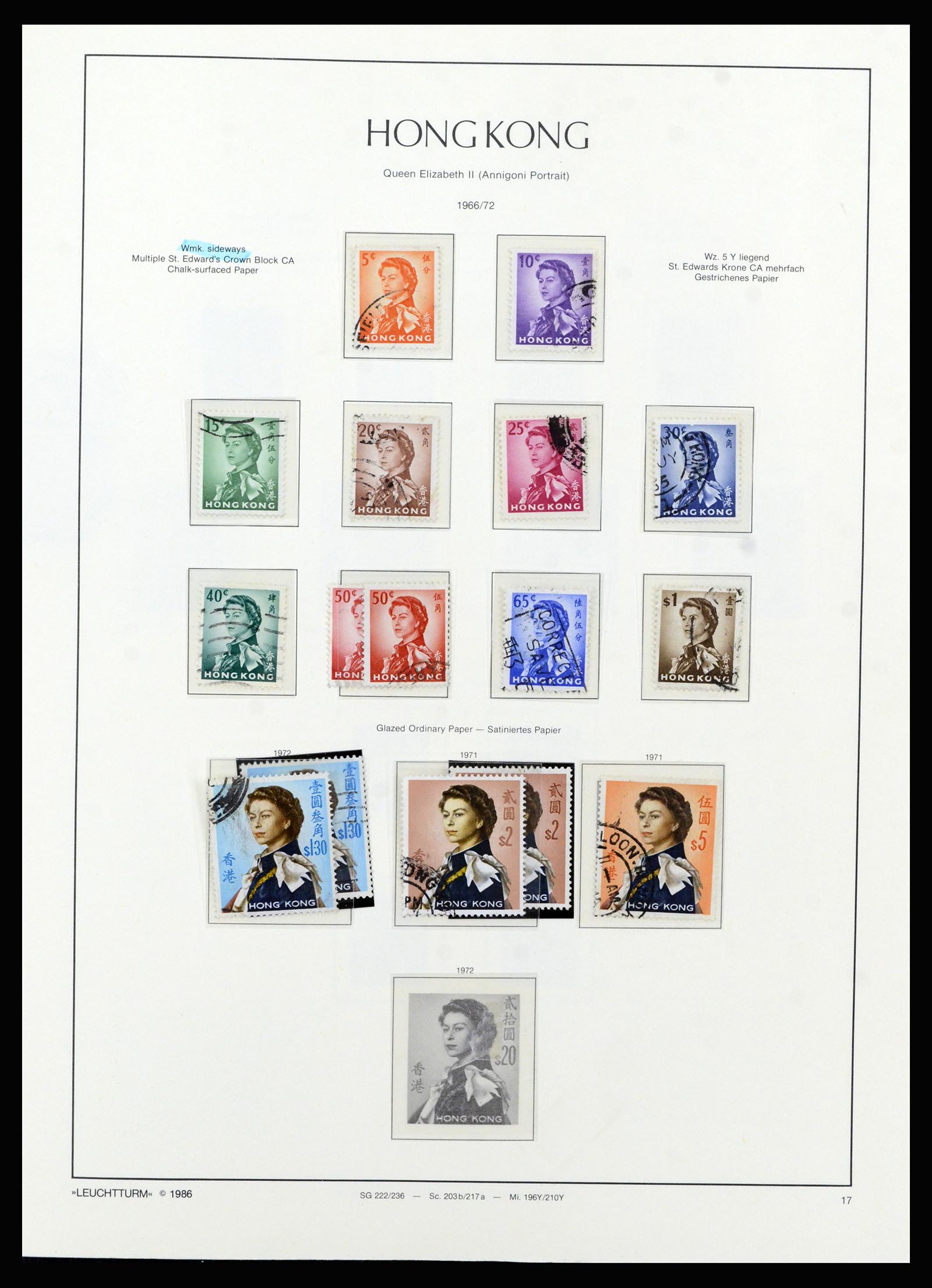 37070 021 - Stamp collection 37070 Hong Kong 1862-1996.