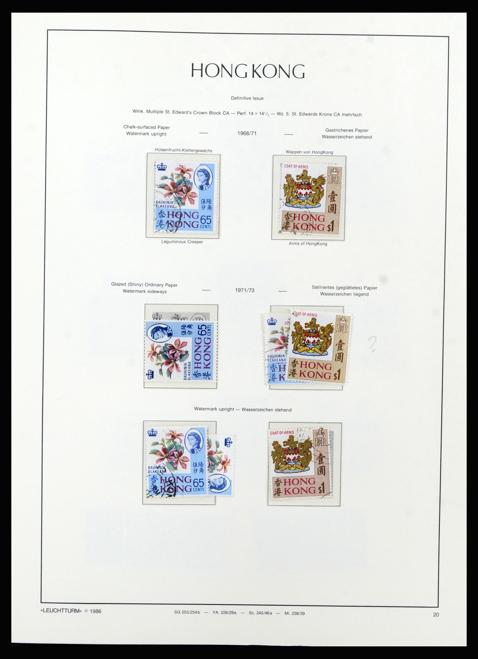 37070 025 - Postzegelverzameling 37070 Hongkong 1862-1996.
