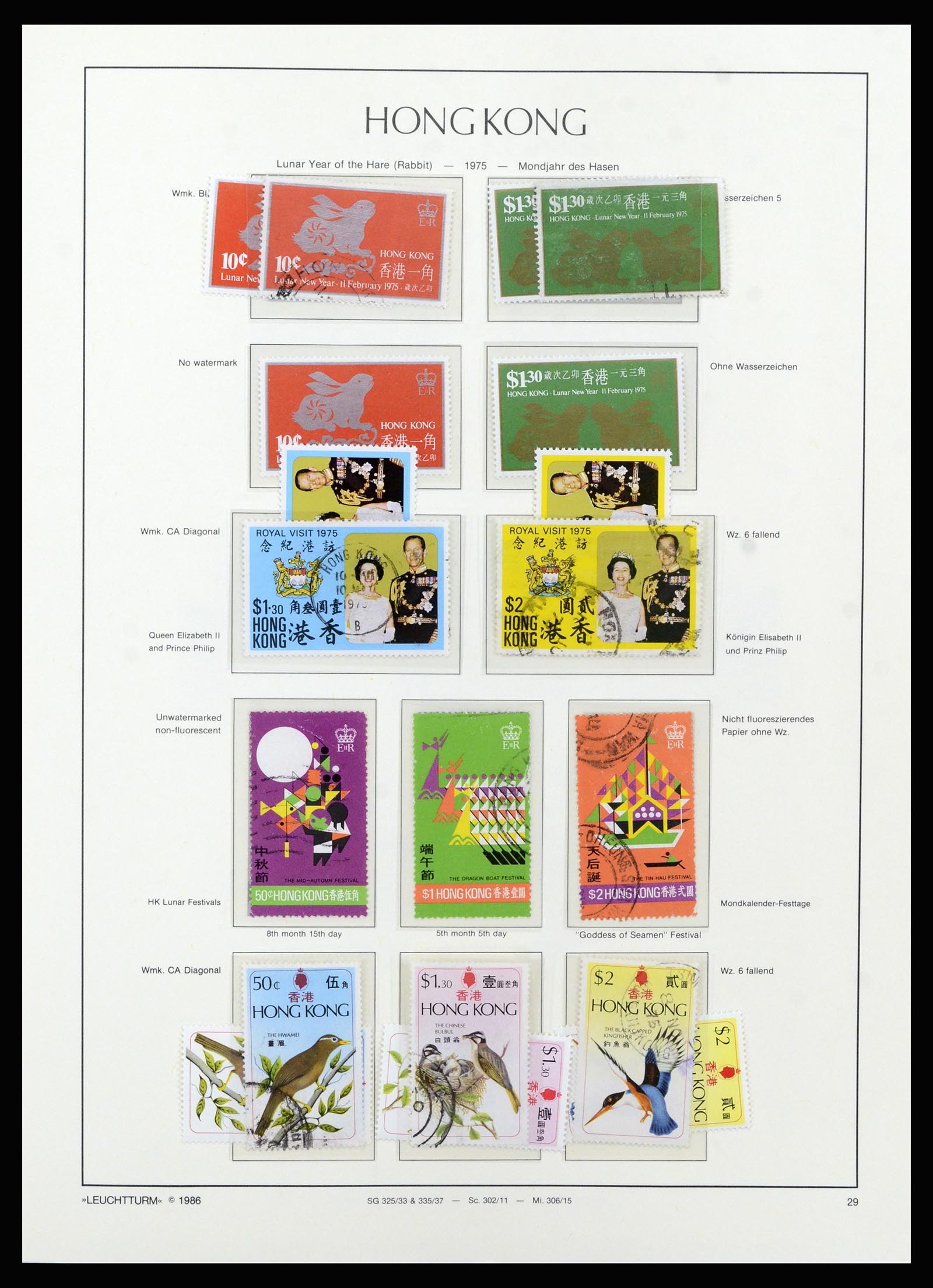37070 034 - Postzegelverzameling 37070 Hongkong 1862-1996.