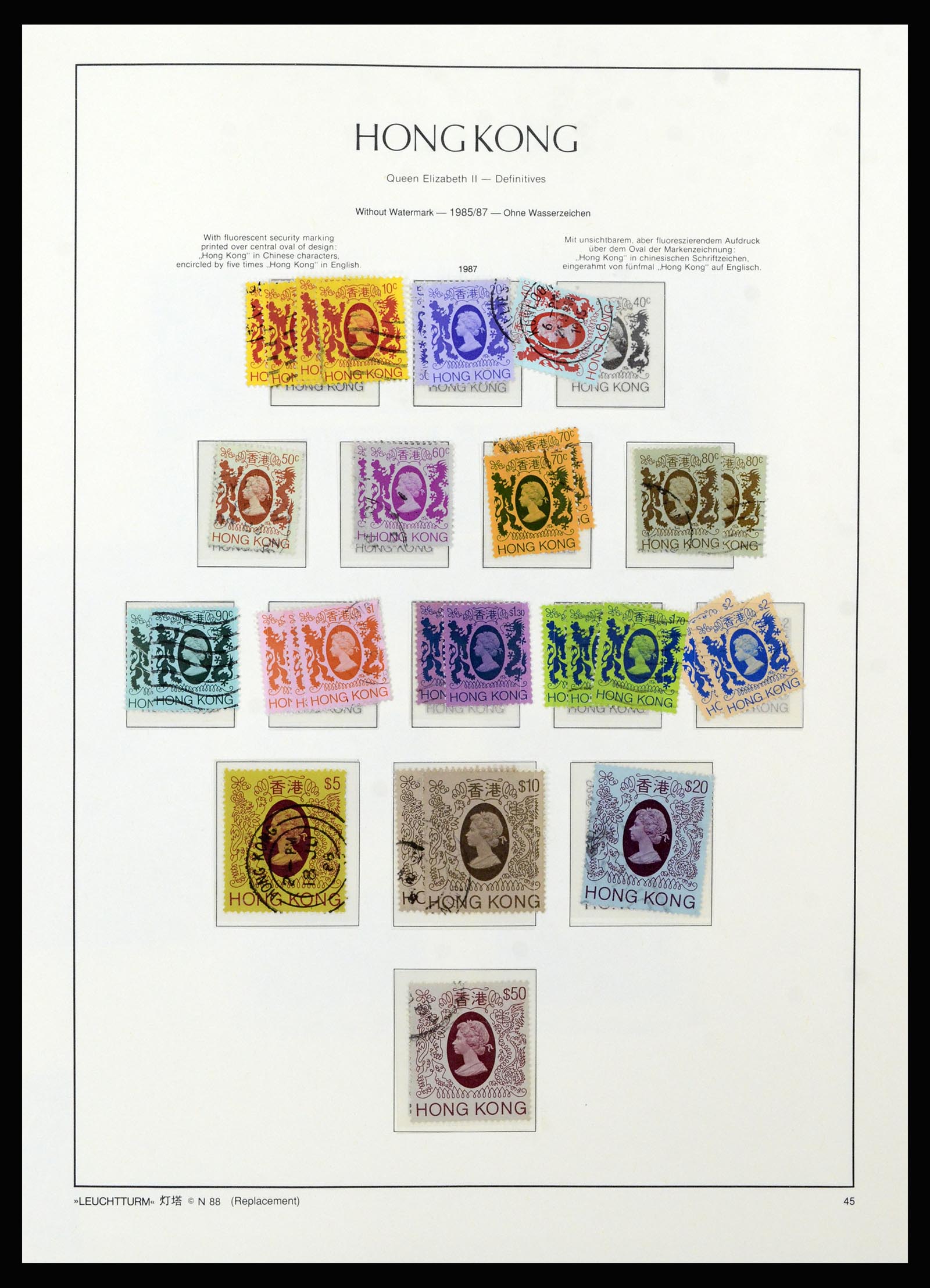 37070 050 - Postzegelverzameling 37070 Hongkong 1862-1996.