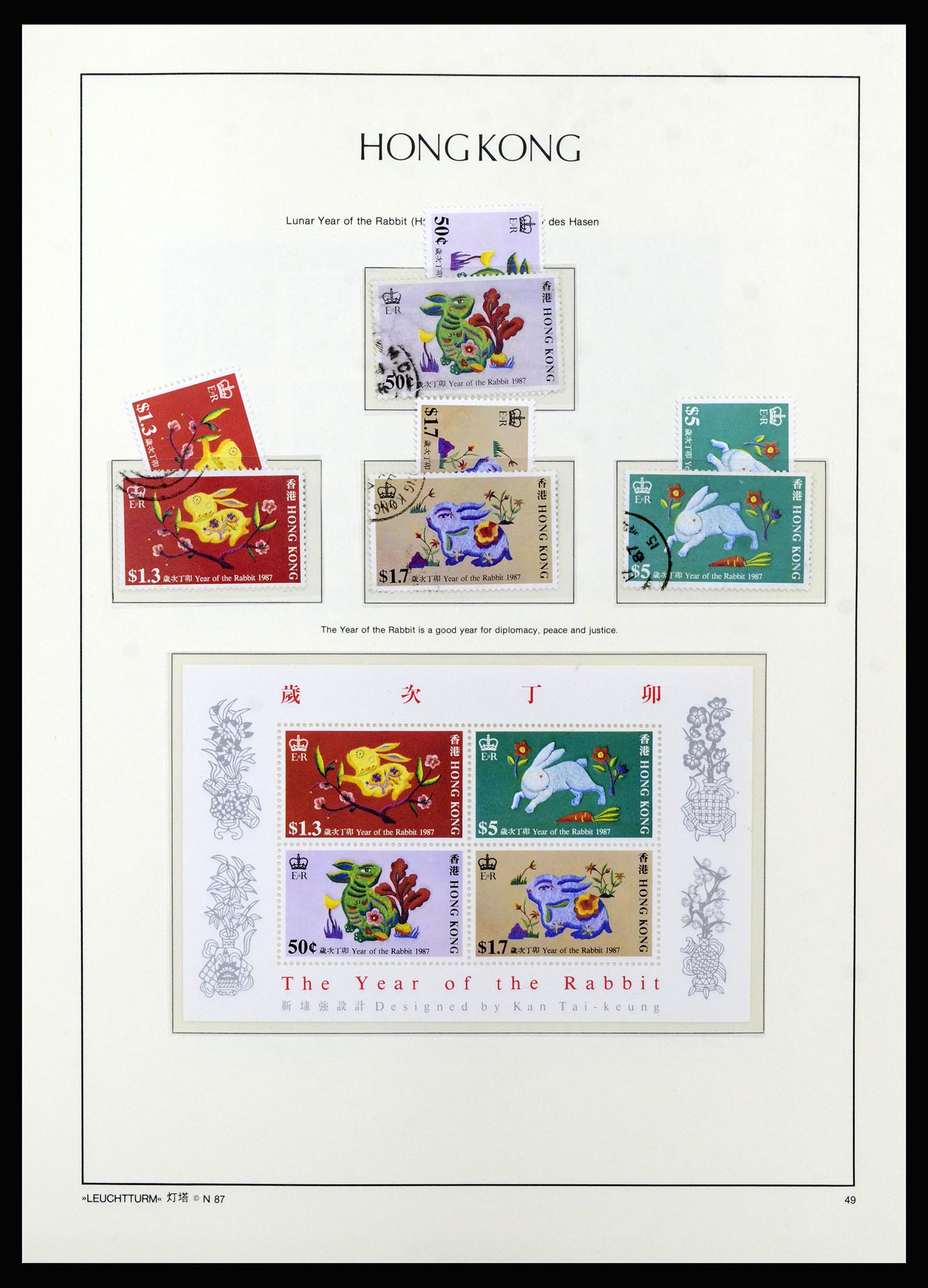 37070 054 - Postzegelverzameling 37070 Hongkong 1862-1996.
