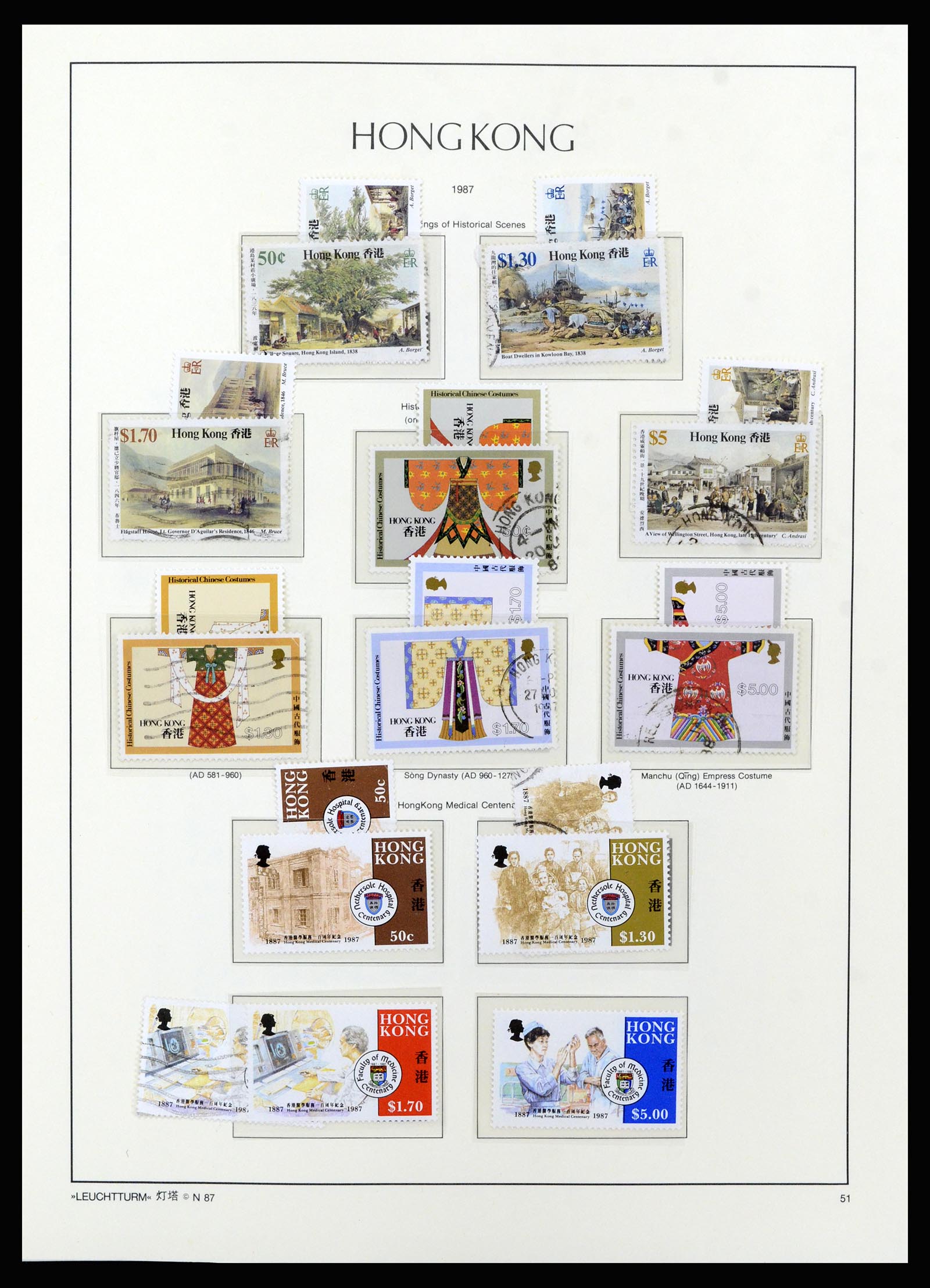 37070 063 - Postzegelverzameling 37070 Hongkong 1862-1996.