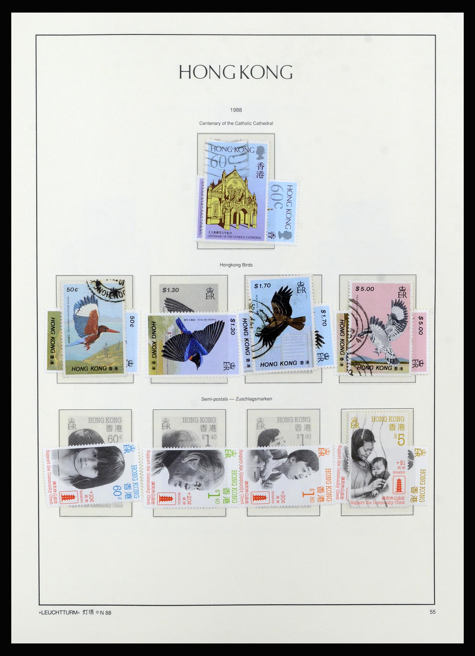 37070 067 - Postzegelverzameling 37070 Hongkong 1862-1996.