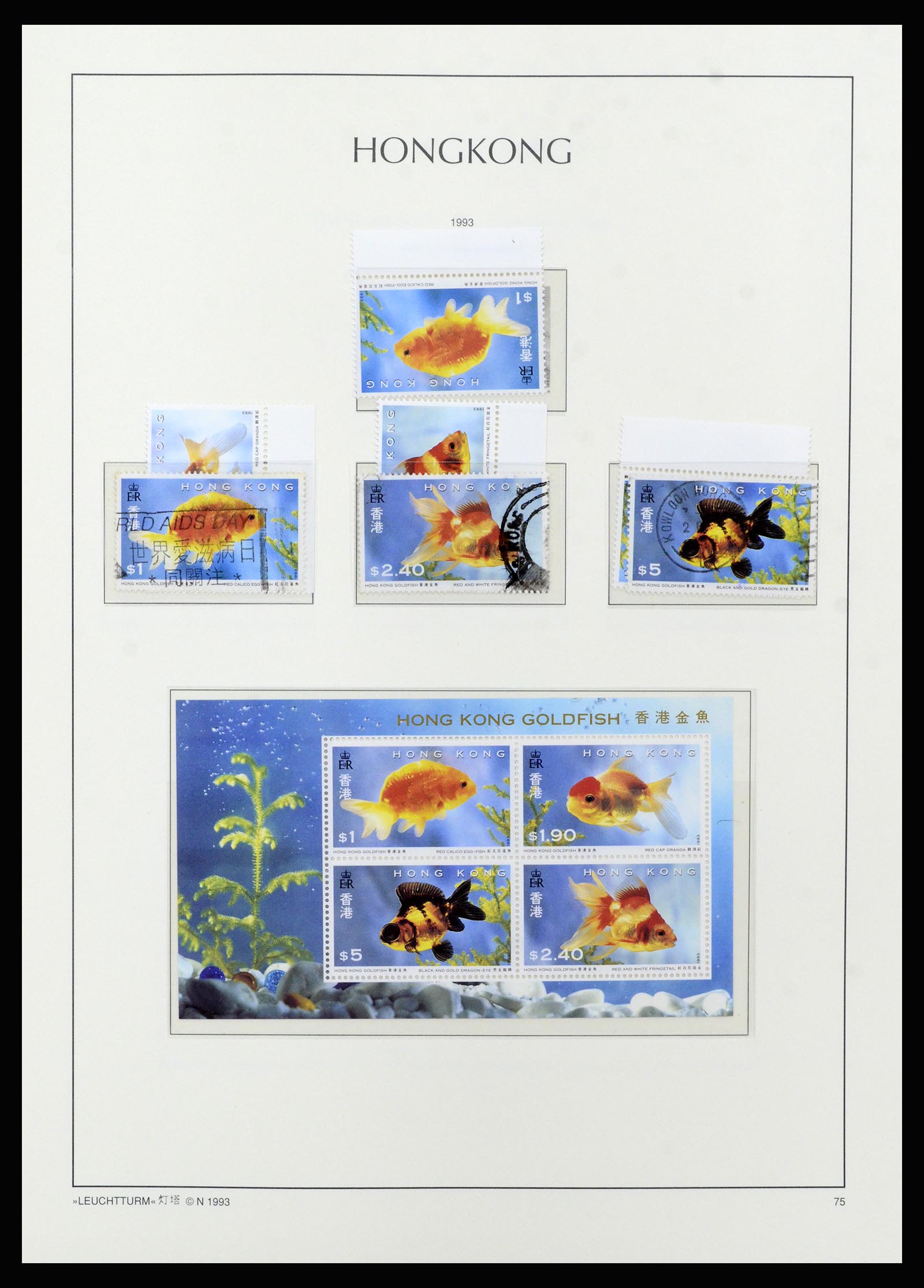 37070 095 - Postzegelverzameling 37070 Hongkong 1862-1996.