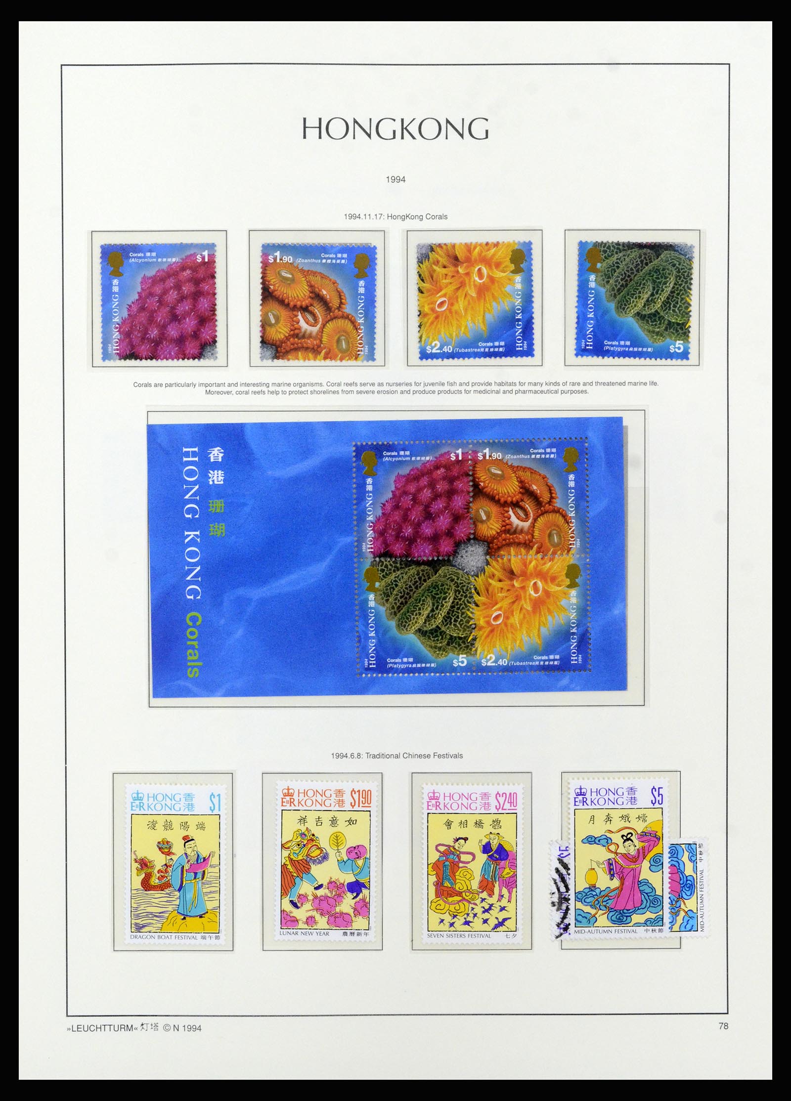 37070 098 - Postzegelverzameling 37070 Hongkong 1862-1996.