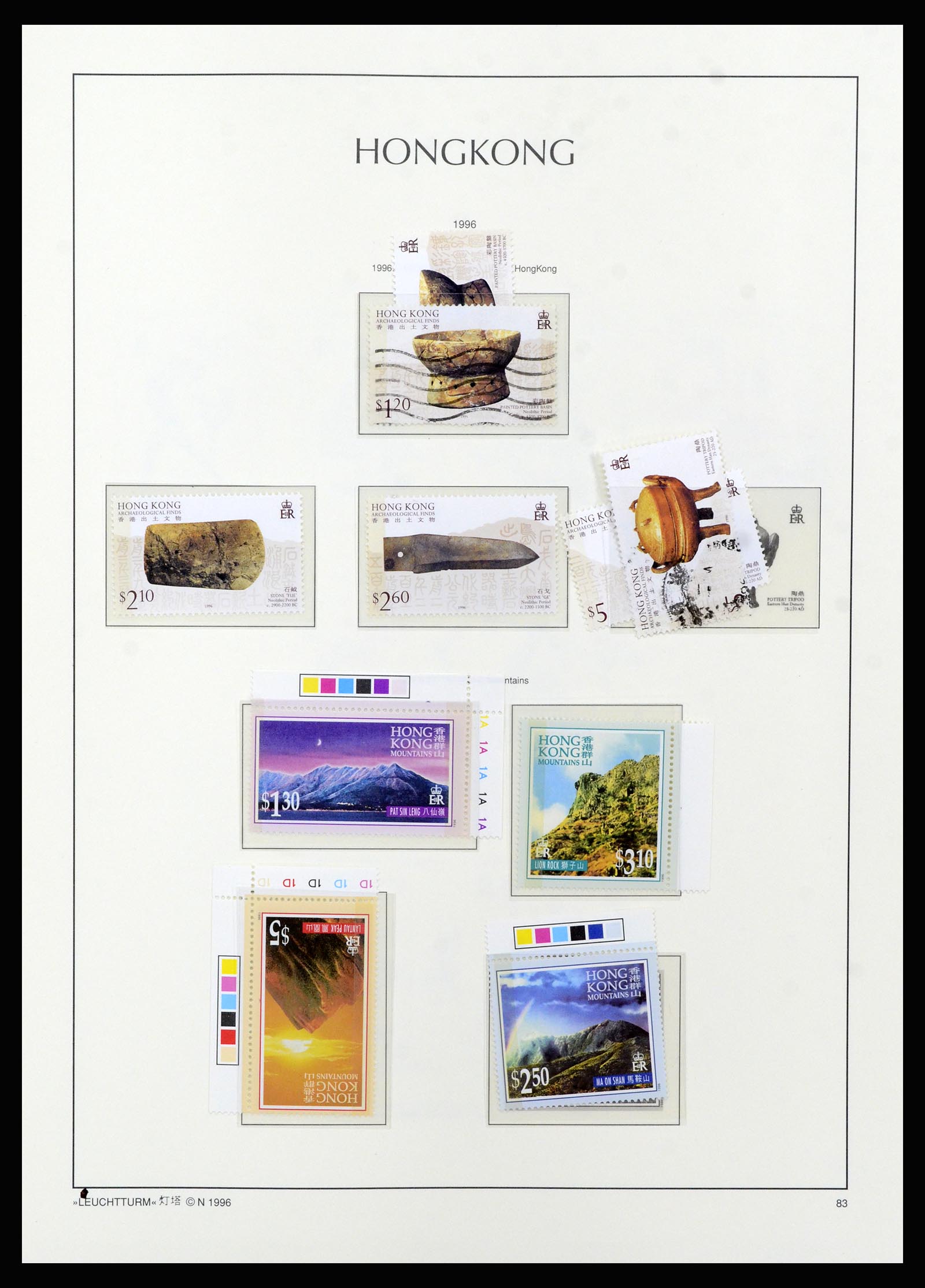 37070 104 - Postzegelverzameling 37070 Hongkong 1862-1996.