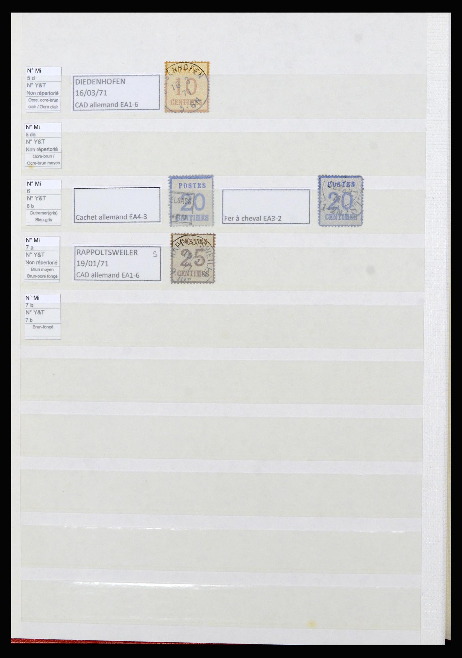 37071 006 - Postzegelverzameling 37071 Elzas-Lotharingen 1870-1871. 37071 006 - Postzegelverzameling 37071 Elzas-Lotharingen 1870-1871.