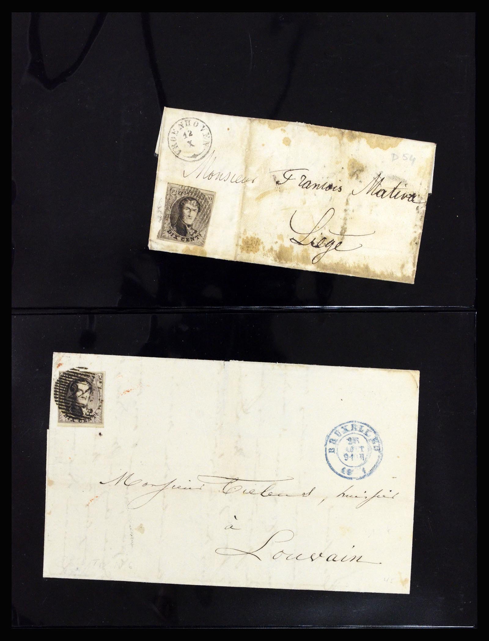 37072 002 - Postzegelverzameling 37072 België brieven 1751 (!)-1959.