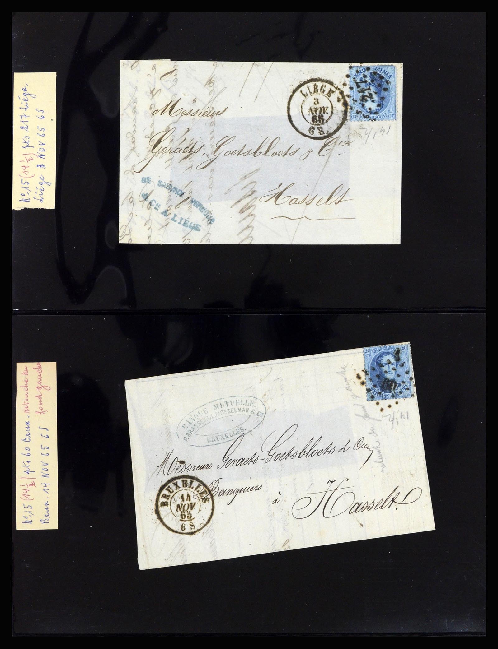 37072 011 - Postzegelverzameling 37072 België brieven 1751 (!)-1959.