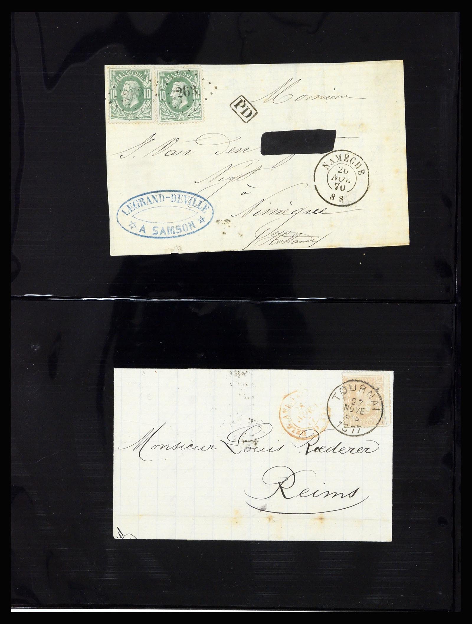37072 014 - Postzegelverzameling 37072 België brieven 1751 (!)-1959.