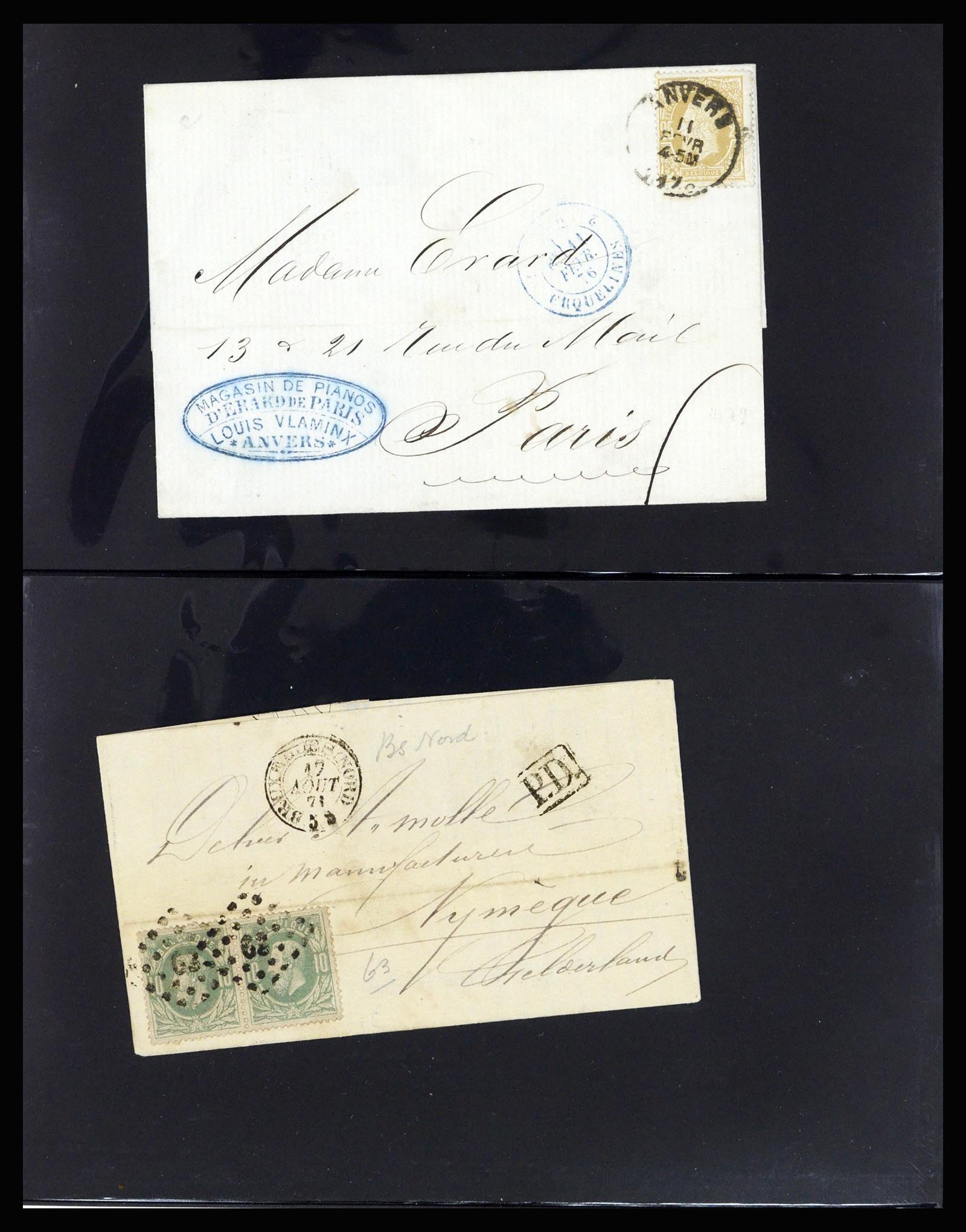 37072 015 - Postzegelverzameling 37072 België brieven 1751 (!)-1959.
