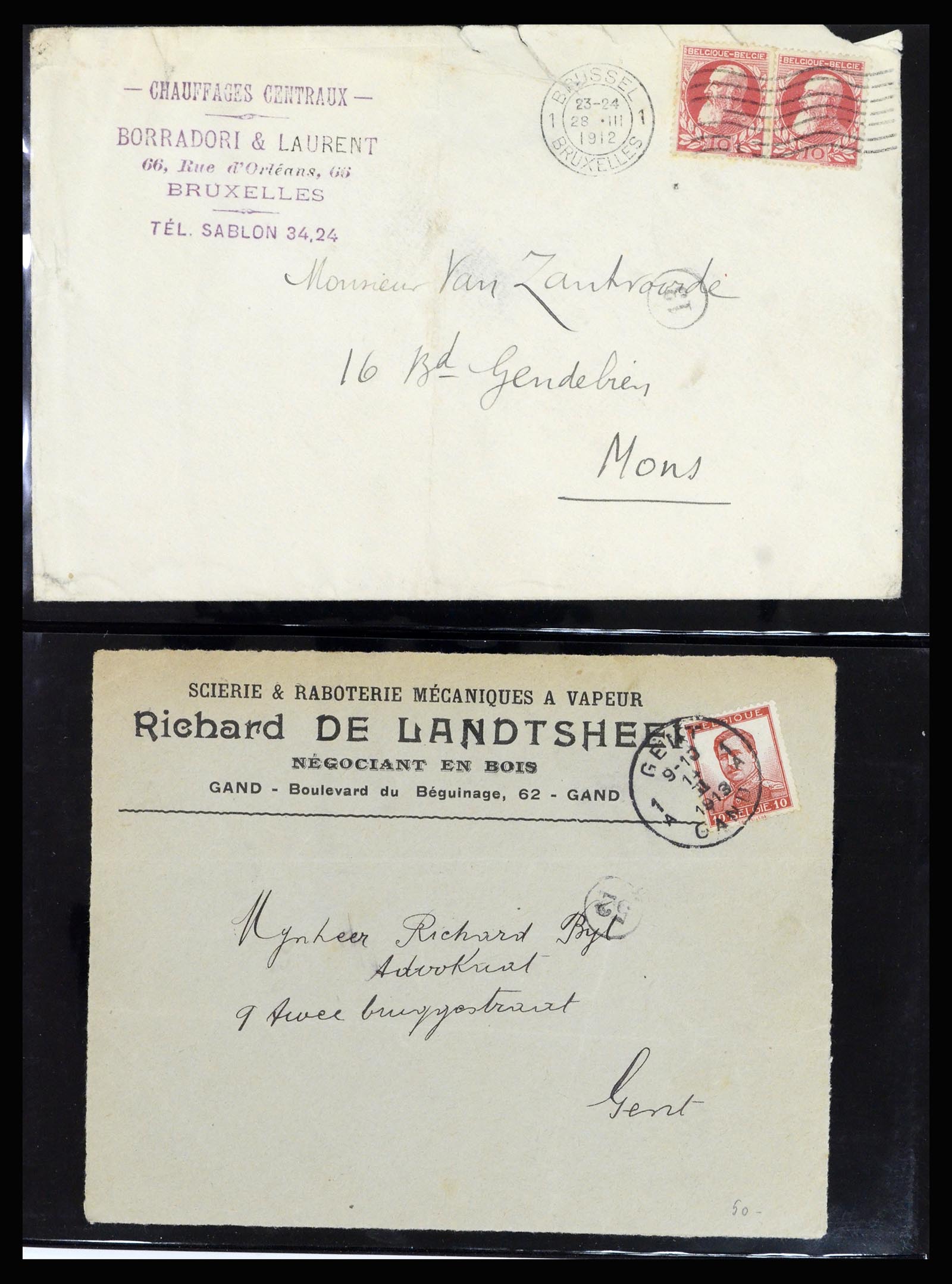 37072 021 - Postzegelverzameling 37072 België brieven 1751 (!)-1959.