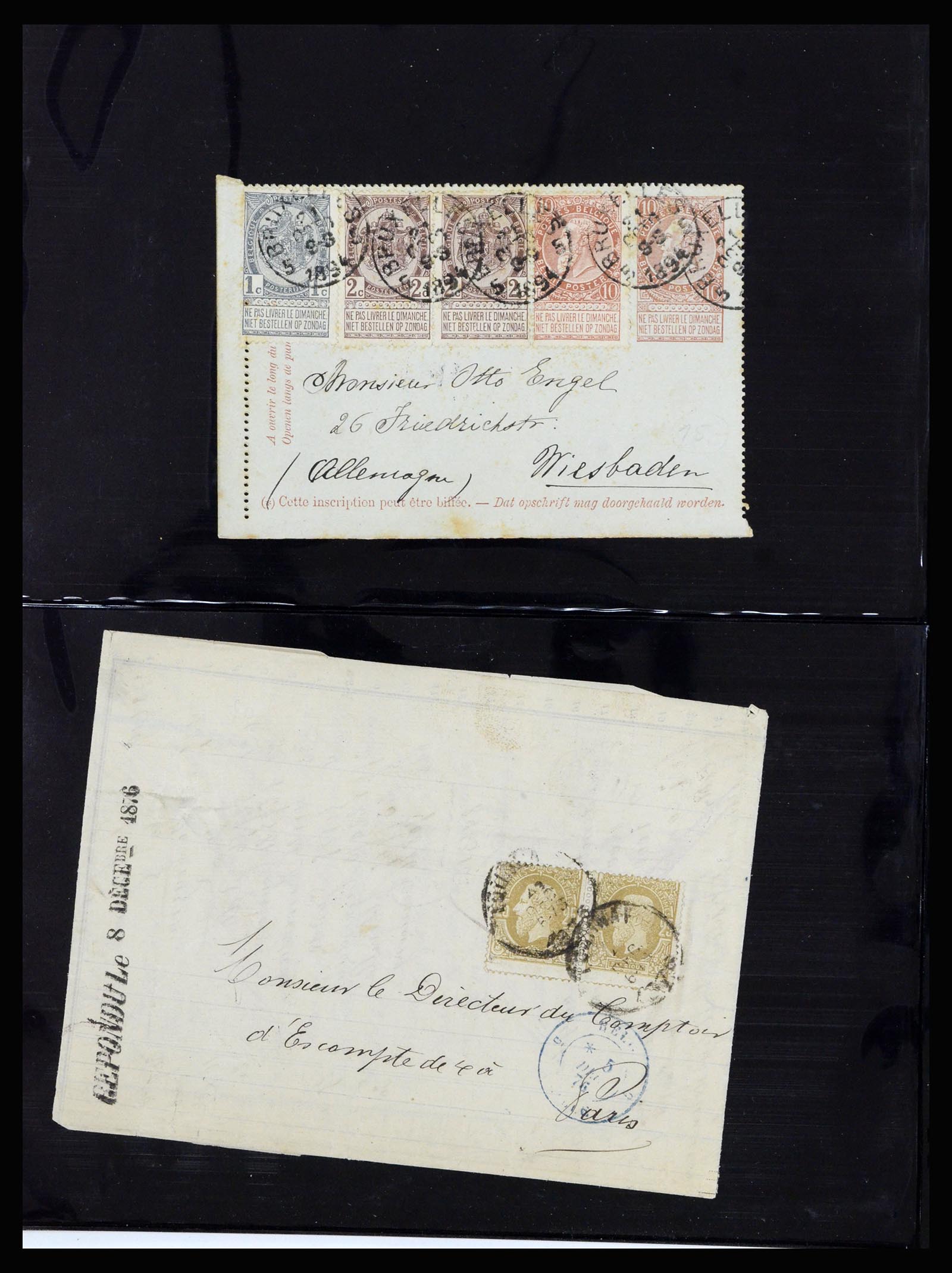 37072 022 - Postzegelverzameling 37072 België brieven 1751 (!)-1959.