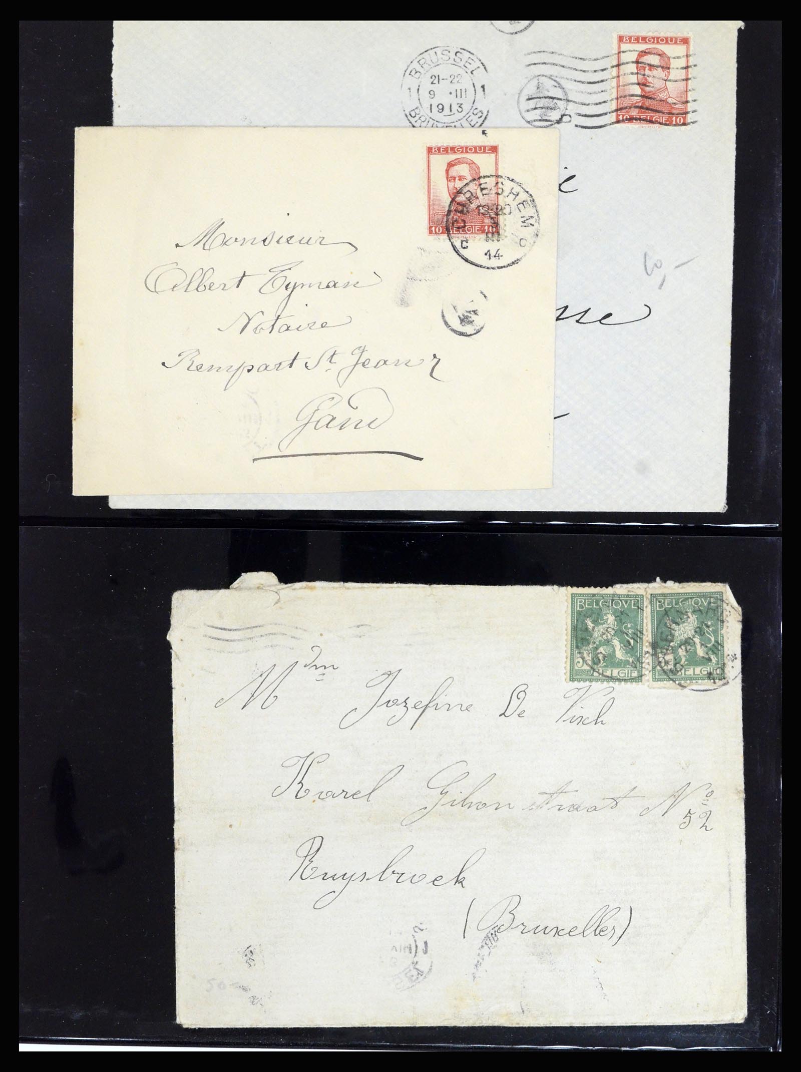 37072 023 - Postzegelverzameling 37072 België brieven 1751 (!)-1959.