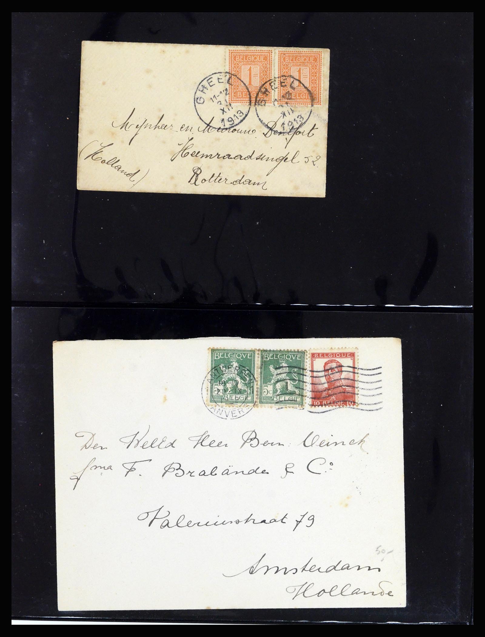 37072 027 - Postzegelverzameling 37072 België brieven 1751 (!)-1959.