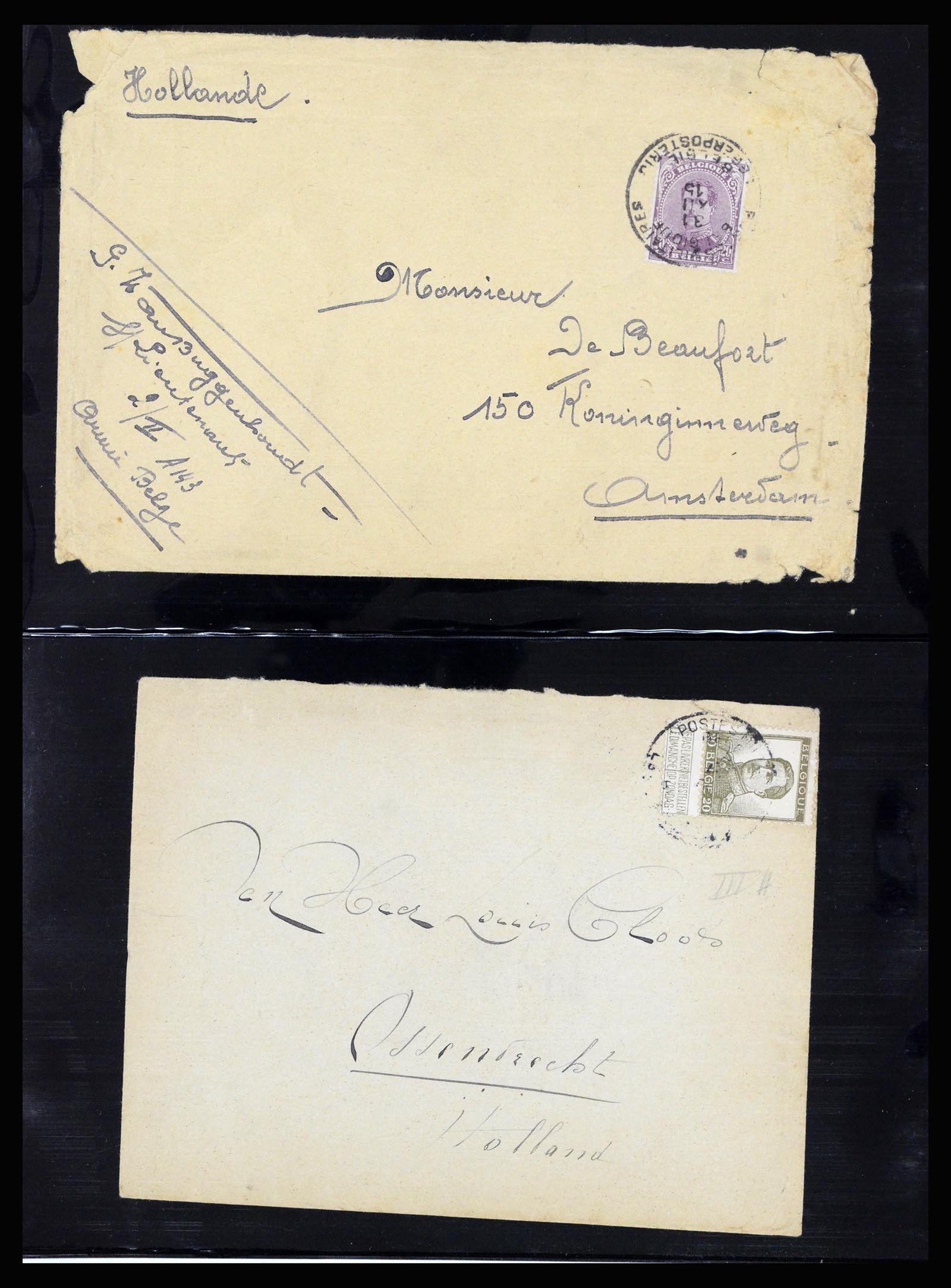 37072 028 - Postzegelverzameling 37072 België brieven 1751 (!)-1959.