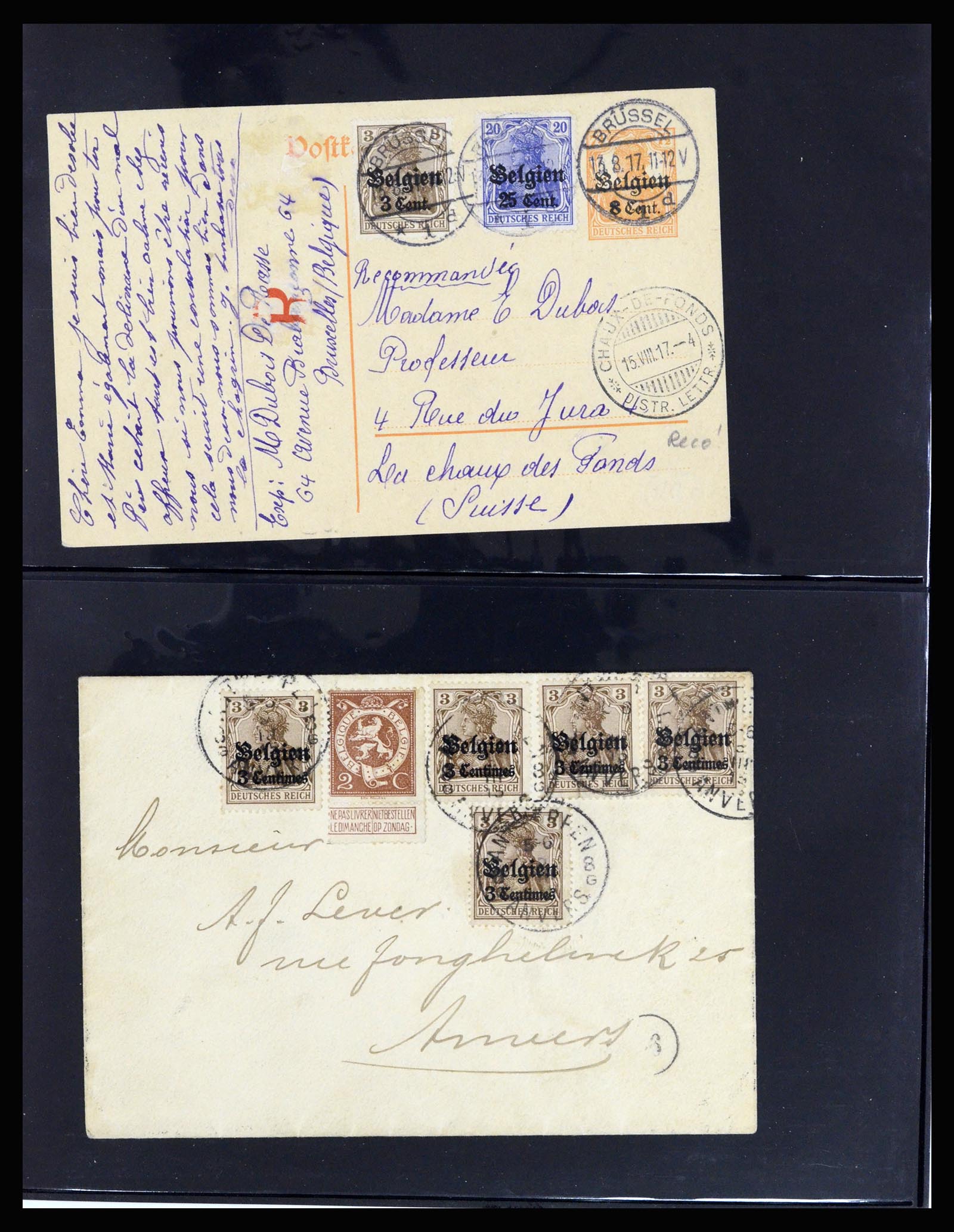 37072 031 - Postzegelverzameling 37072 België brieven 1751 (!)-1959.