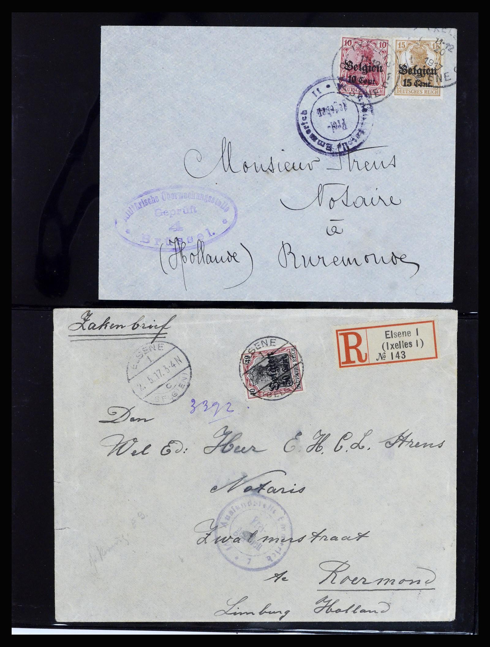 37072 035 - Postzegelverzameling 37072 België brieven 1751 (!)-1959.