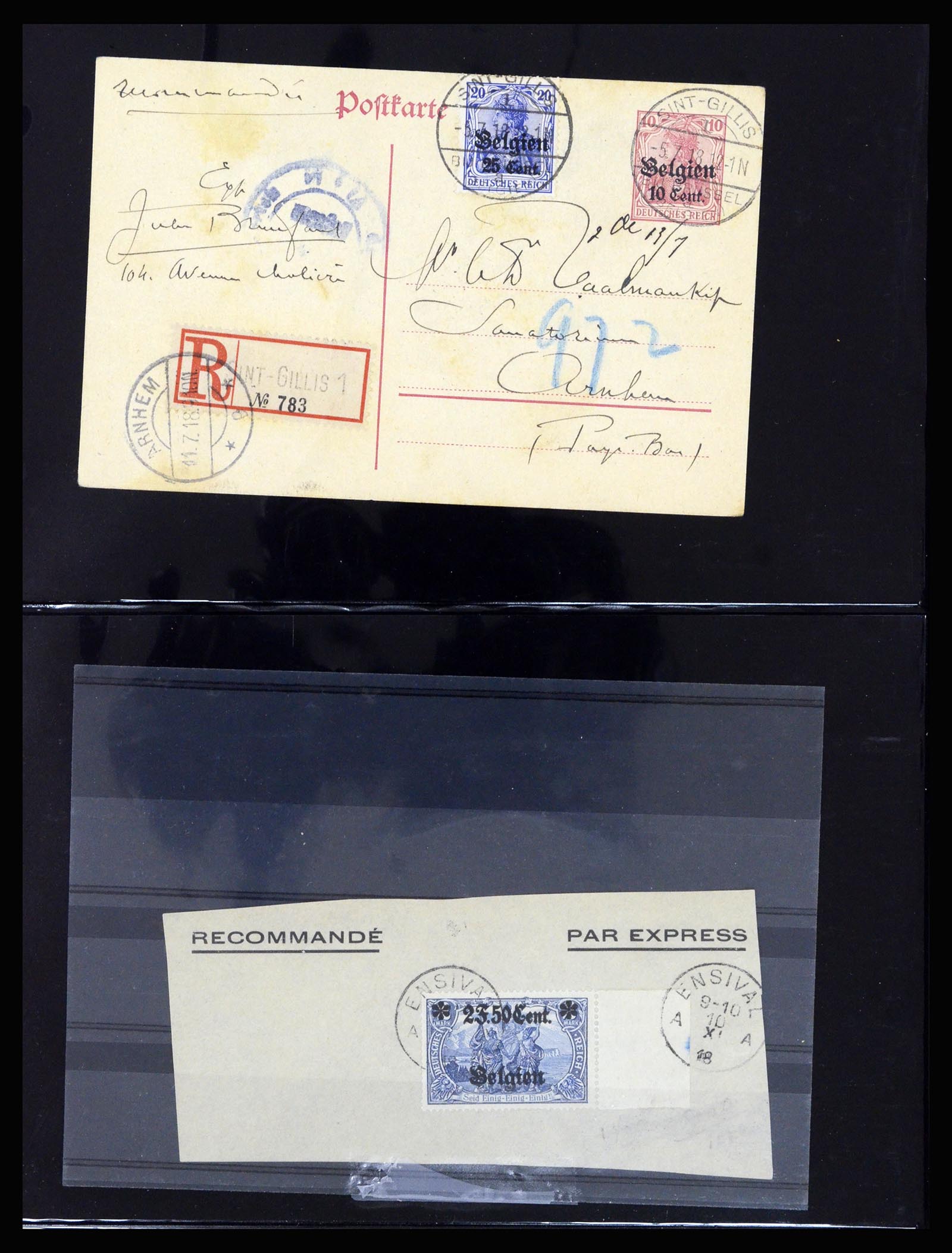 37072 036 - Postzegelverzameling 37072 België brieven 1751 (!)-1959.