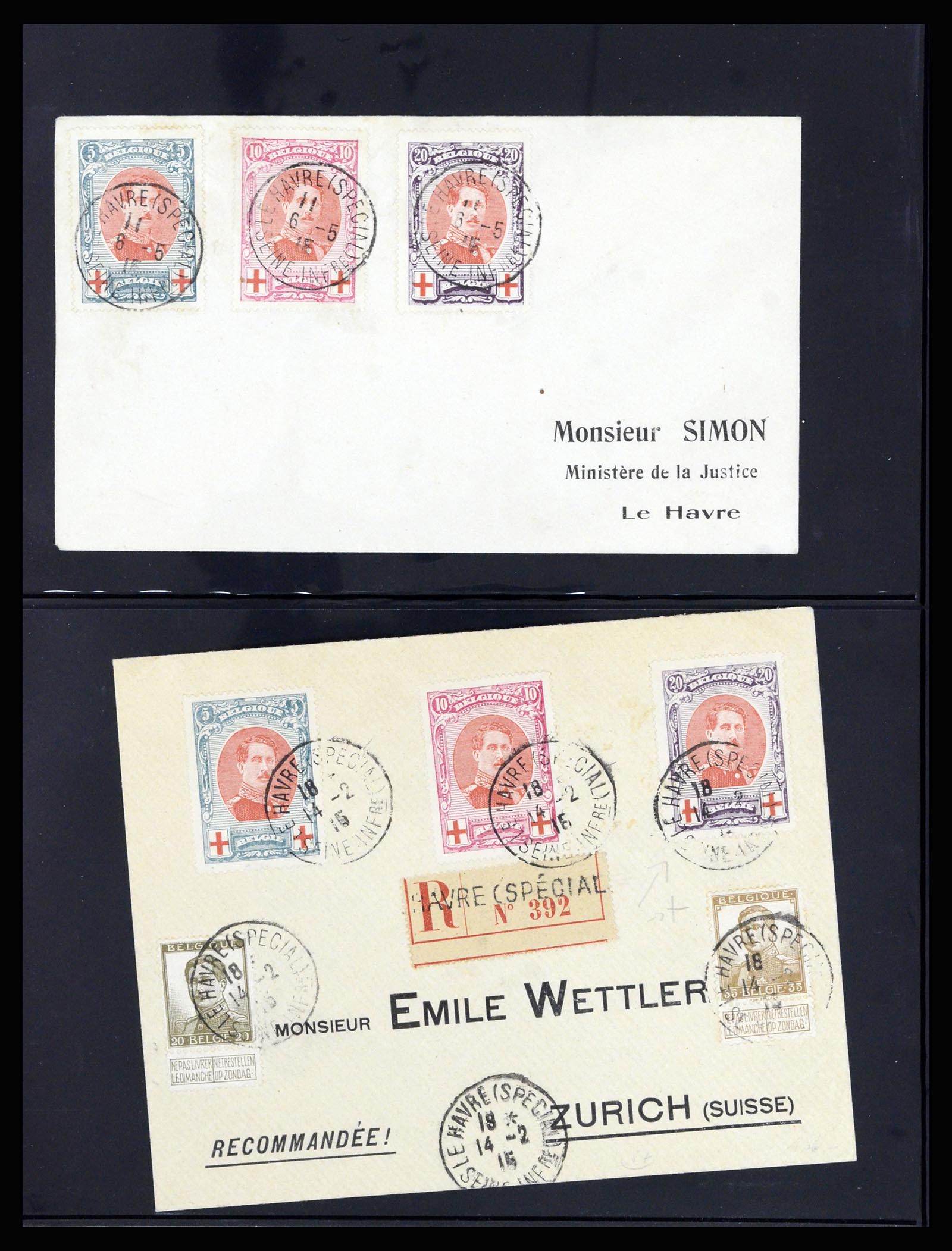 37072 038 - Postzegelverzameling 37072 België brieven 1751 (!)-1959.