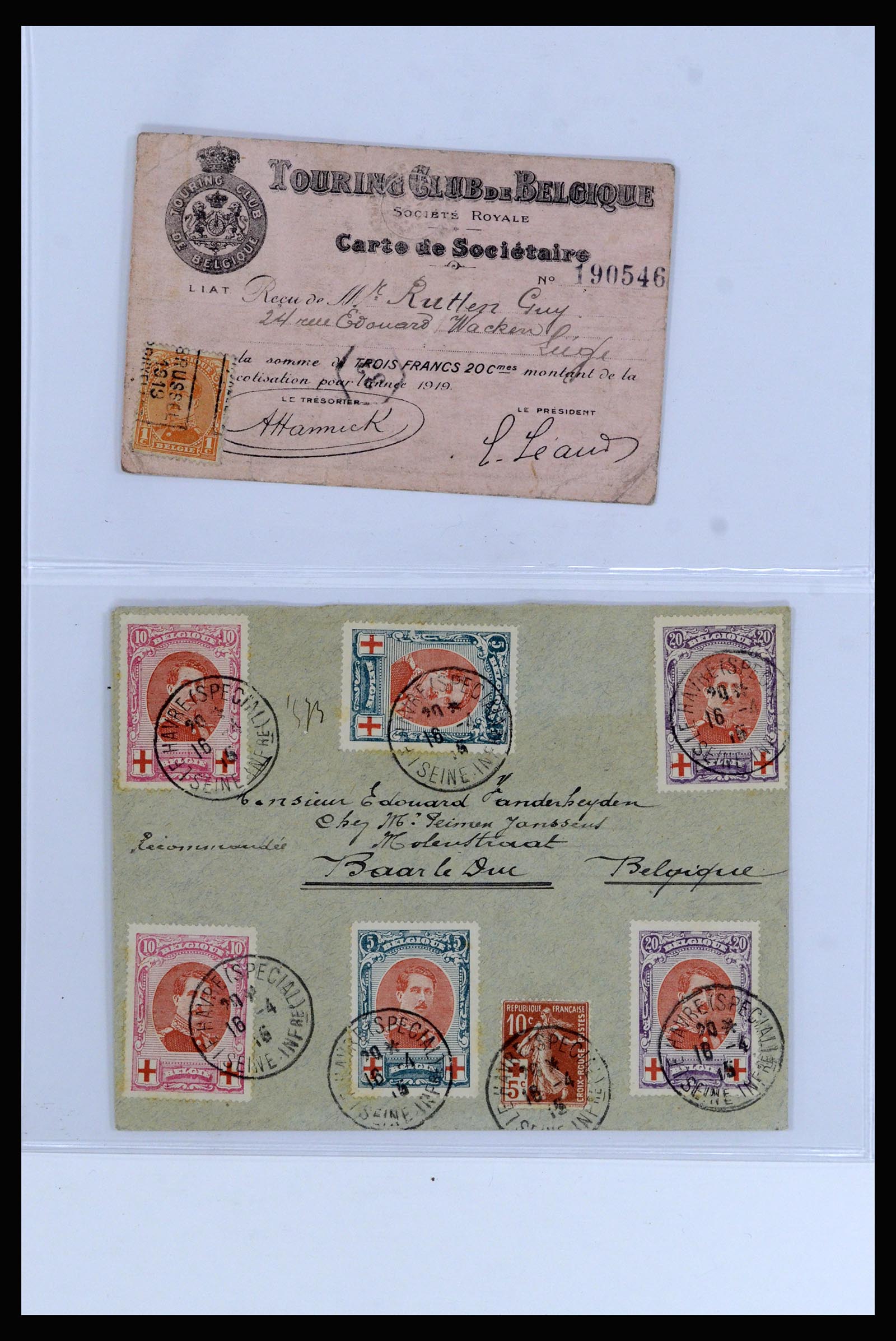 37072 039 - Postzegelverzameling 37072 België brieven 1751 (!)-1959.