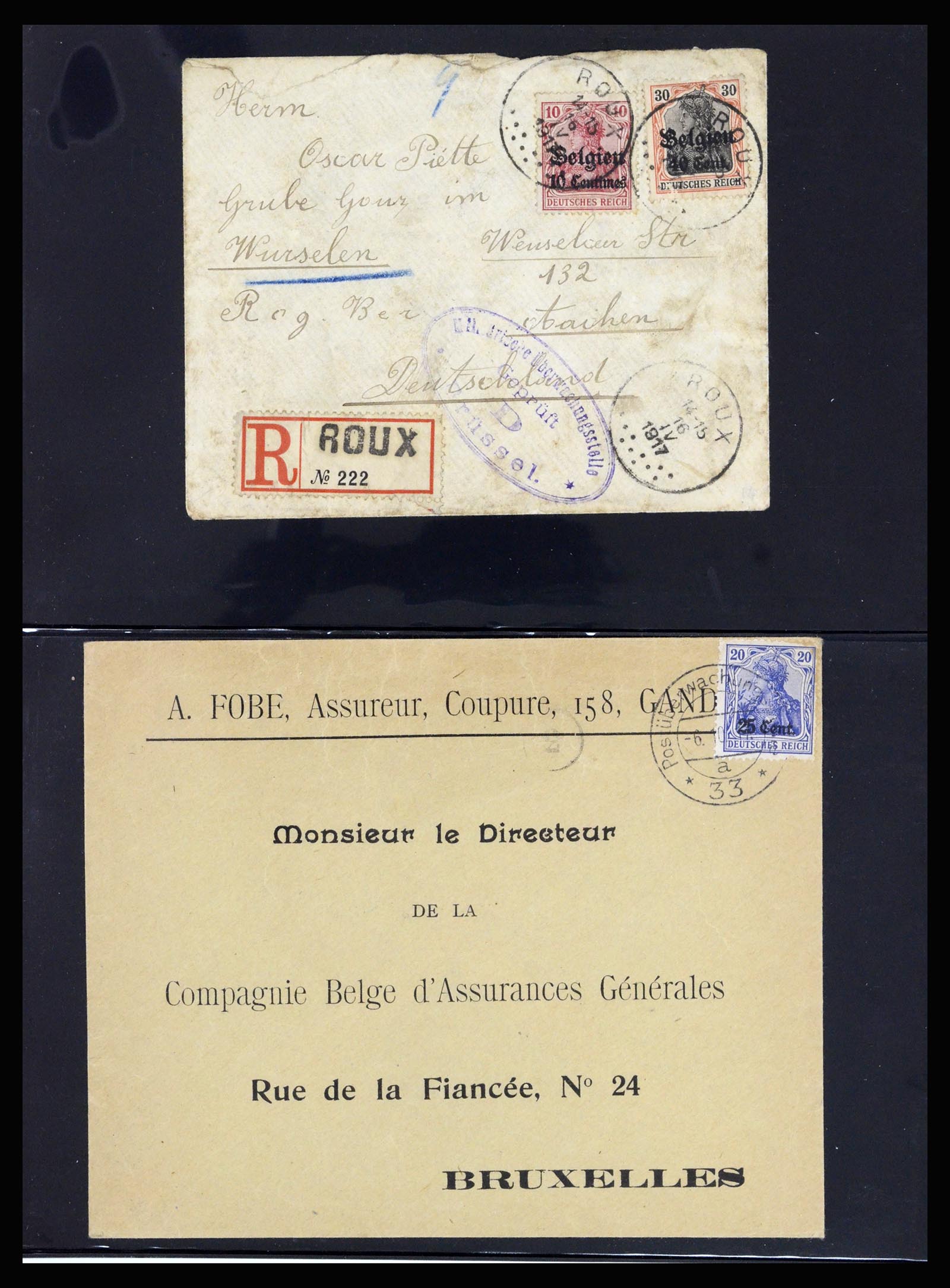 37072 041 - Postzegelverzameling 37072 België brieven 1751 (!)-1959.