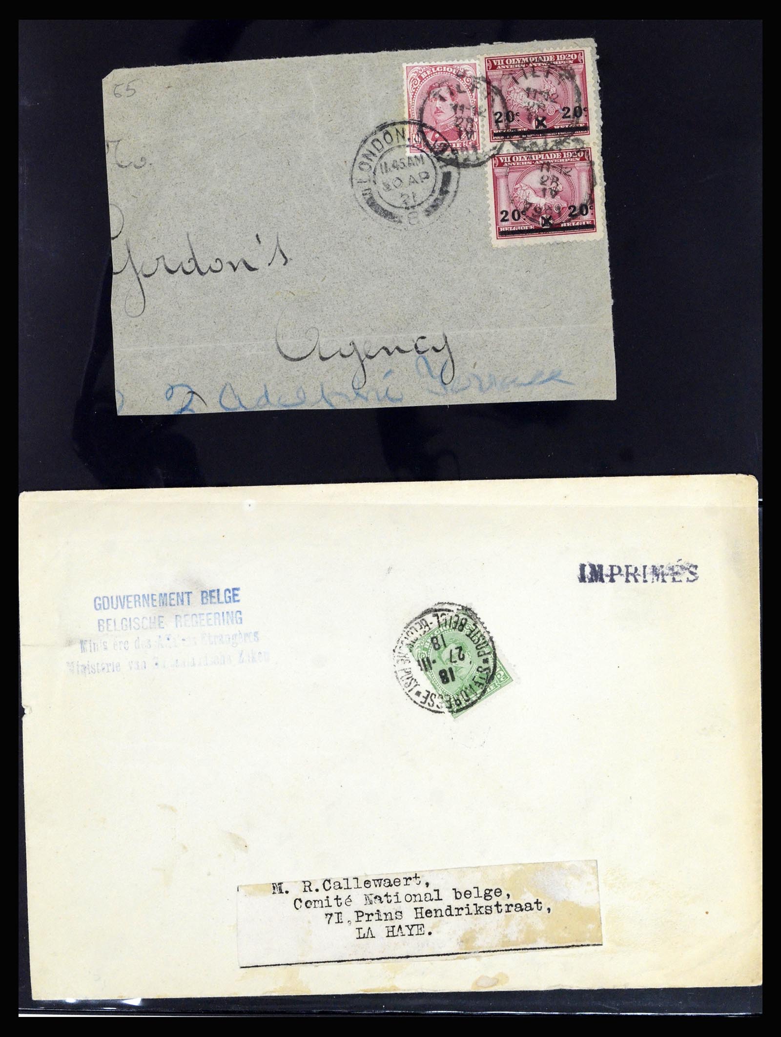 37072 043 - Postzegelverzameling 37072 België brieven 1751 (!)-1959.