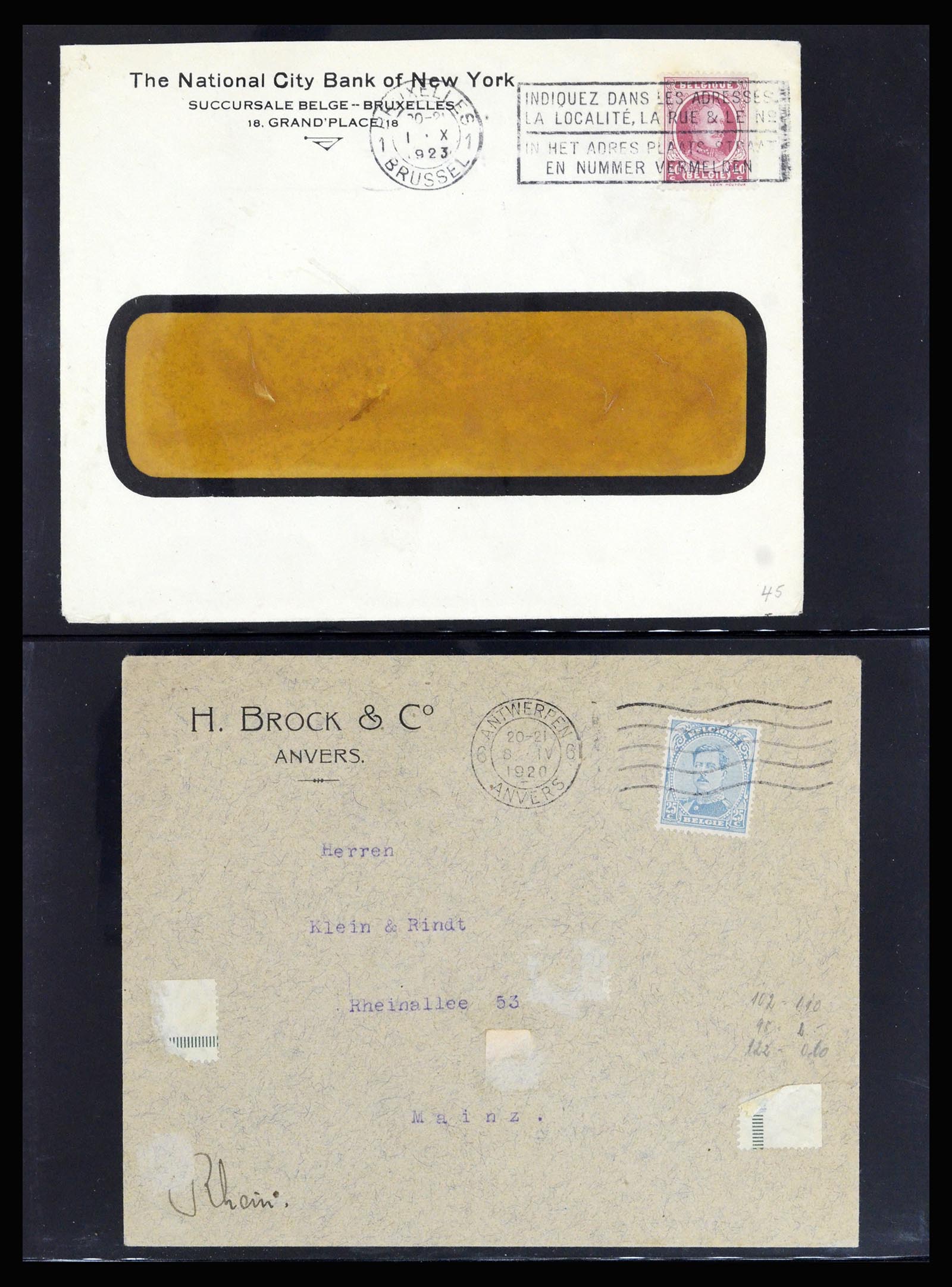 37072 045 - Postzegelverzameling 37072 België brieven 1751 (!)-1959.