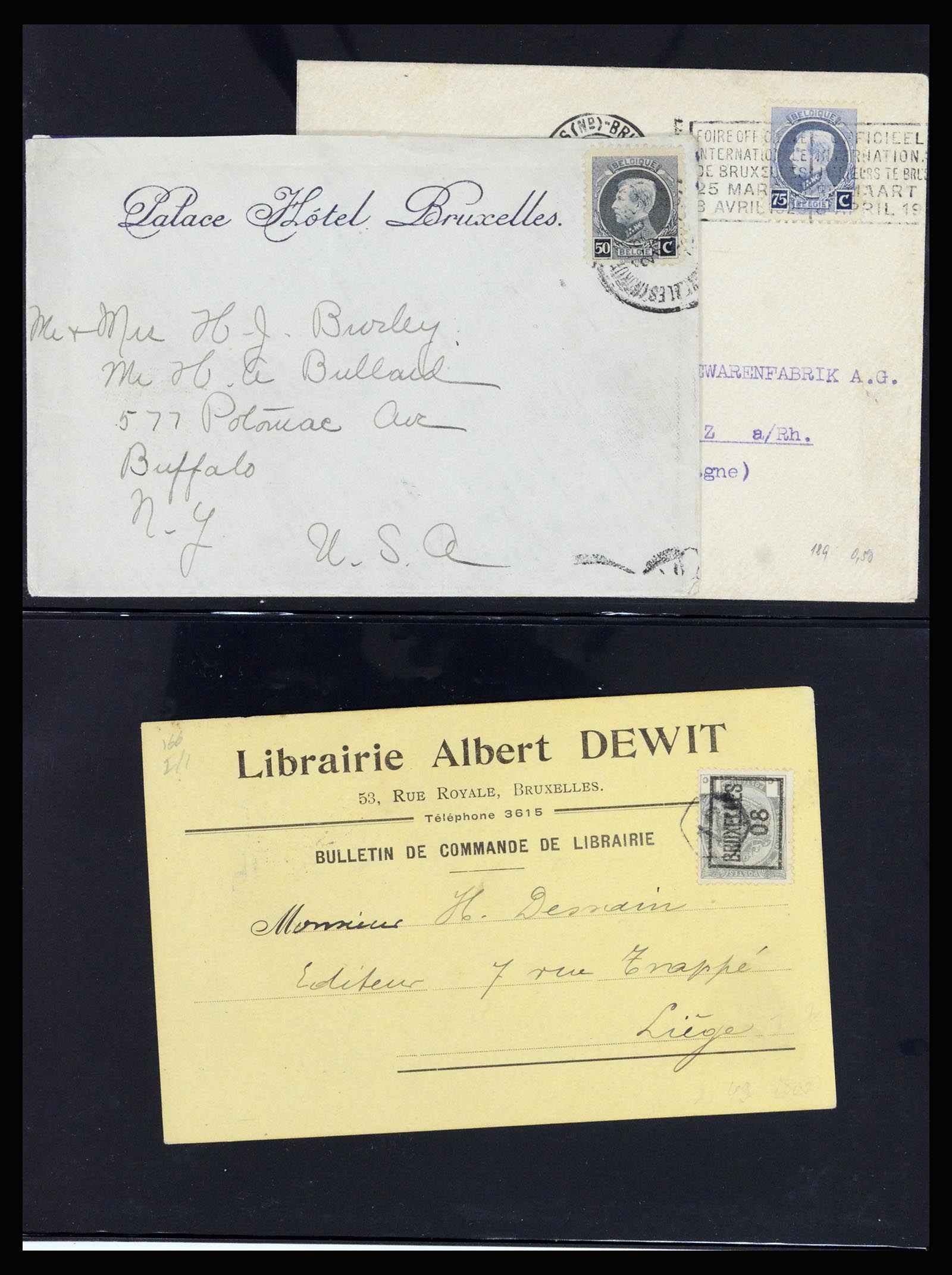 37072 046 - Postzegelverzameling 37072 België brieven 1751 (!)-1959.