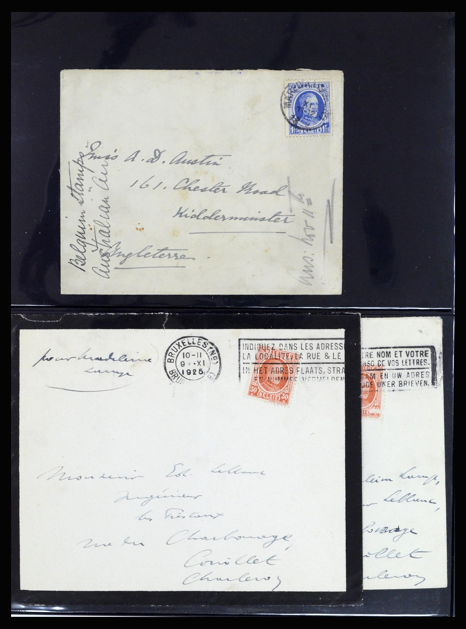 37072 047 - Postzegelverzameling 37072 België brieven 1751 (!)-1959.