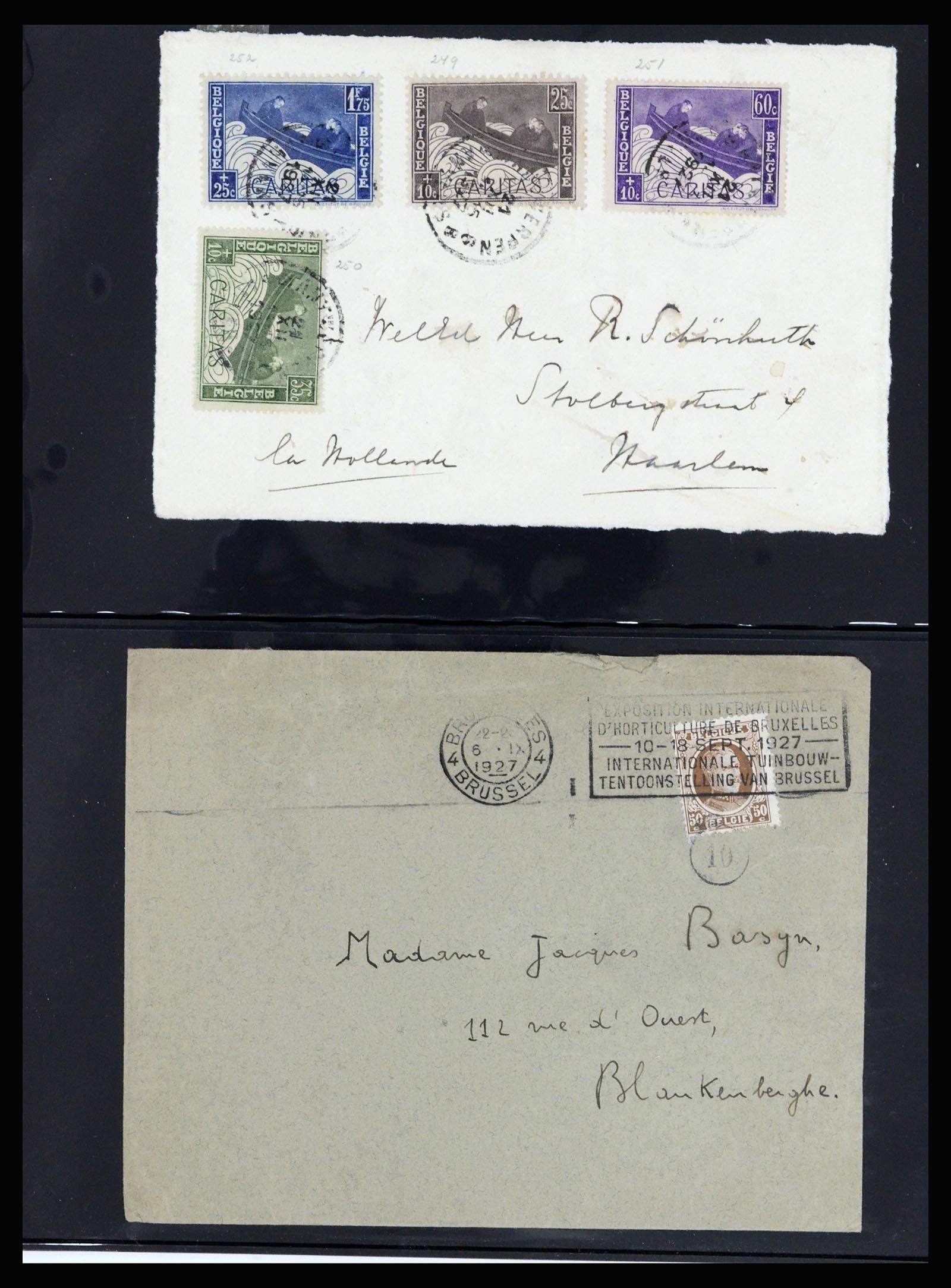 37072 050 - Postzegelverzameling 37072 België brieven 1751 (!)-1959.