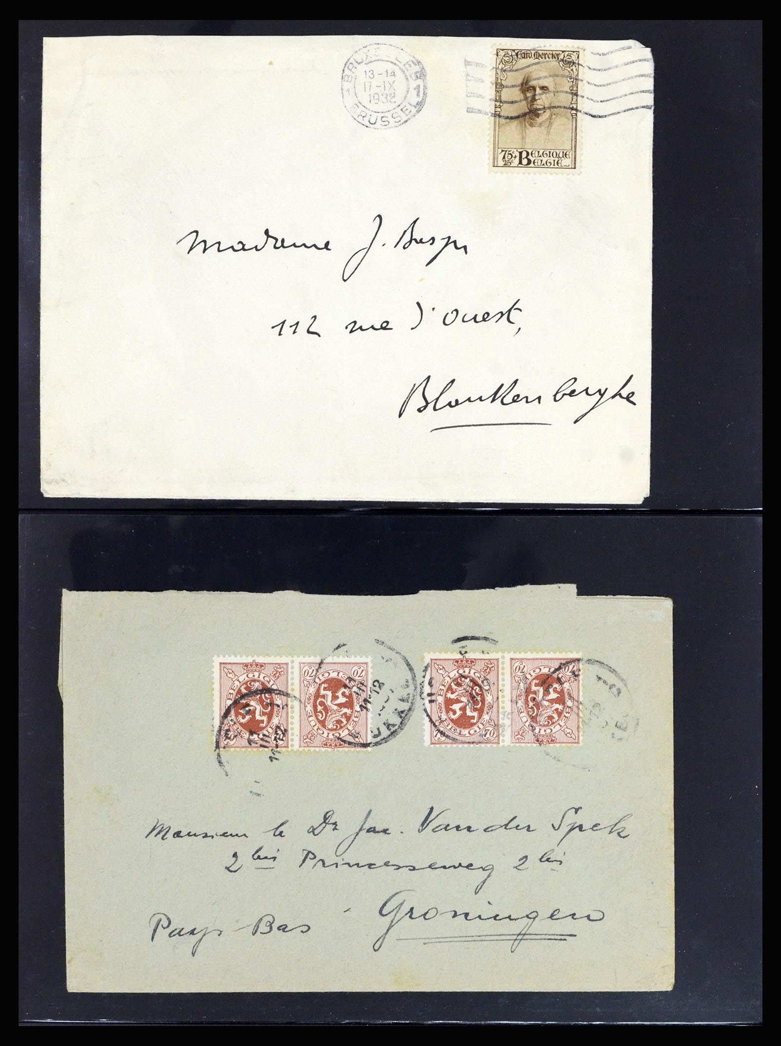 37072 055 - Postzegelverzameling 37072 België brieven 1751 (!)-1959.