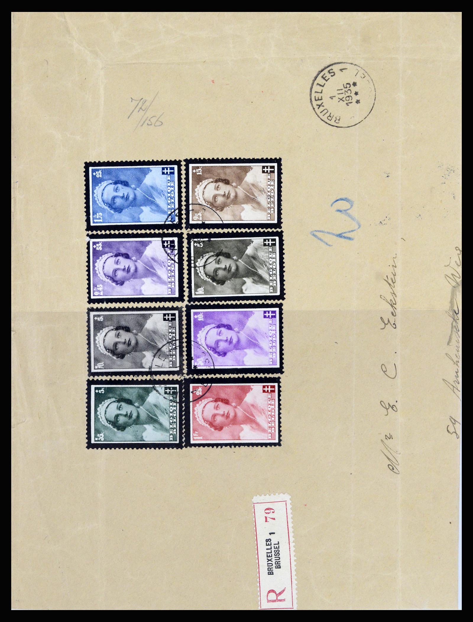 37072 061 - Postzegelverzameling 37072 België brieven 1751 (!)-1959.