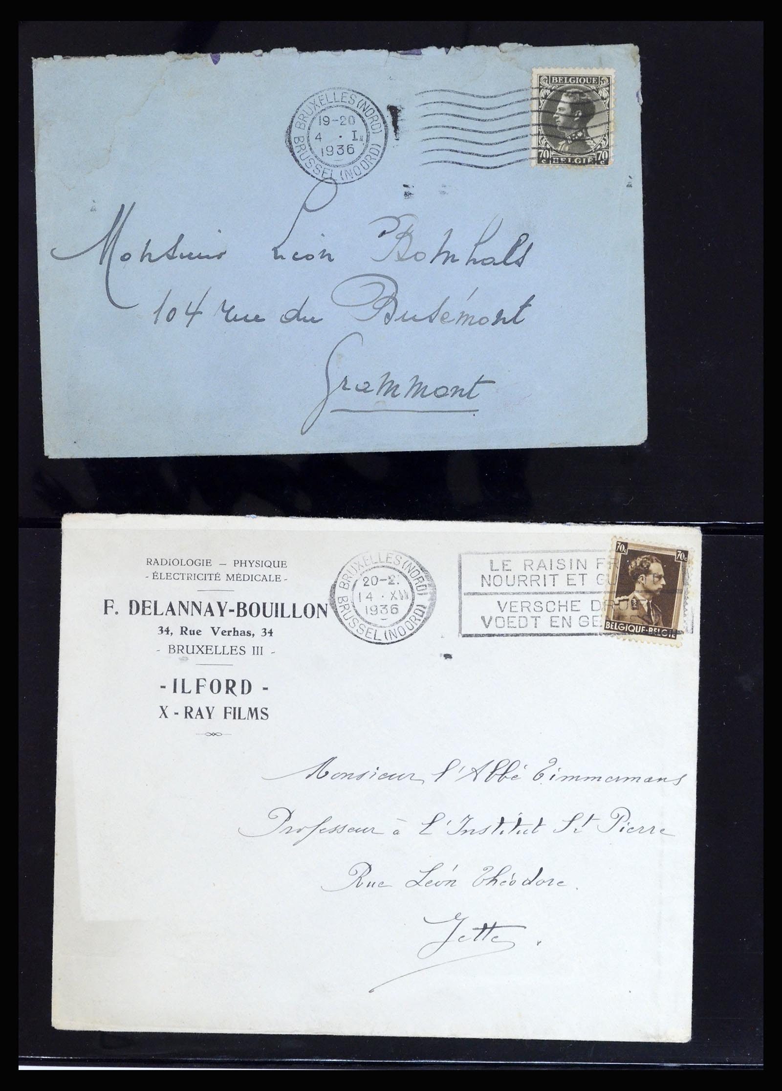 37072 062 - Postzegelverzameling 37072 België brieven 1751 (!)-1959.