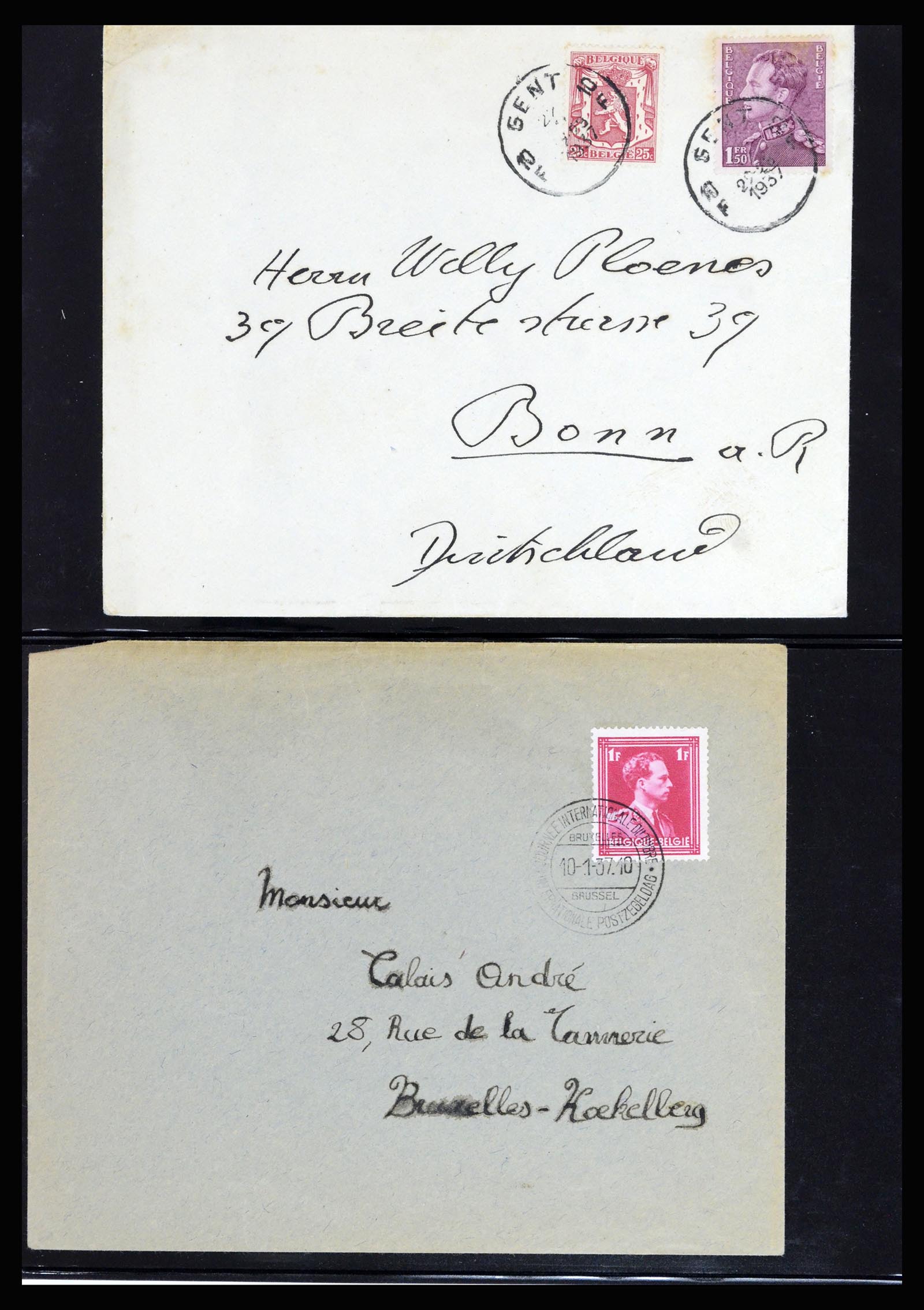 37072 065 - Postzegelverzameling 37072 België brieven 1751 (!)-1959.