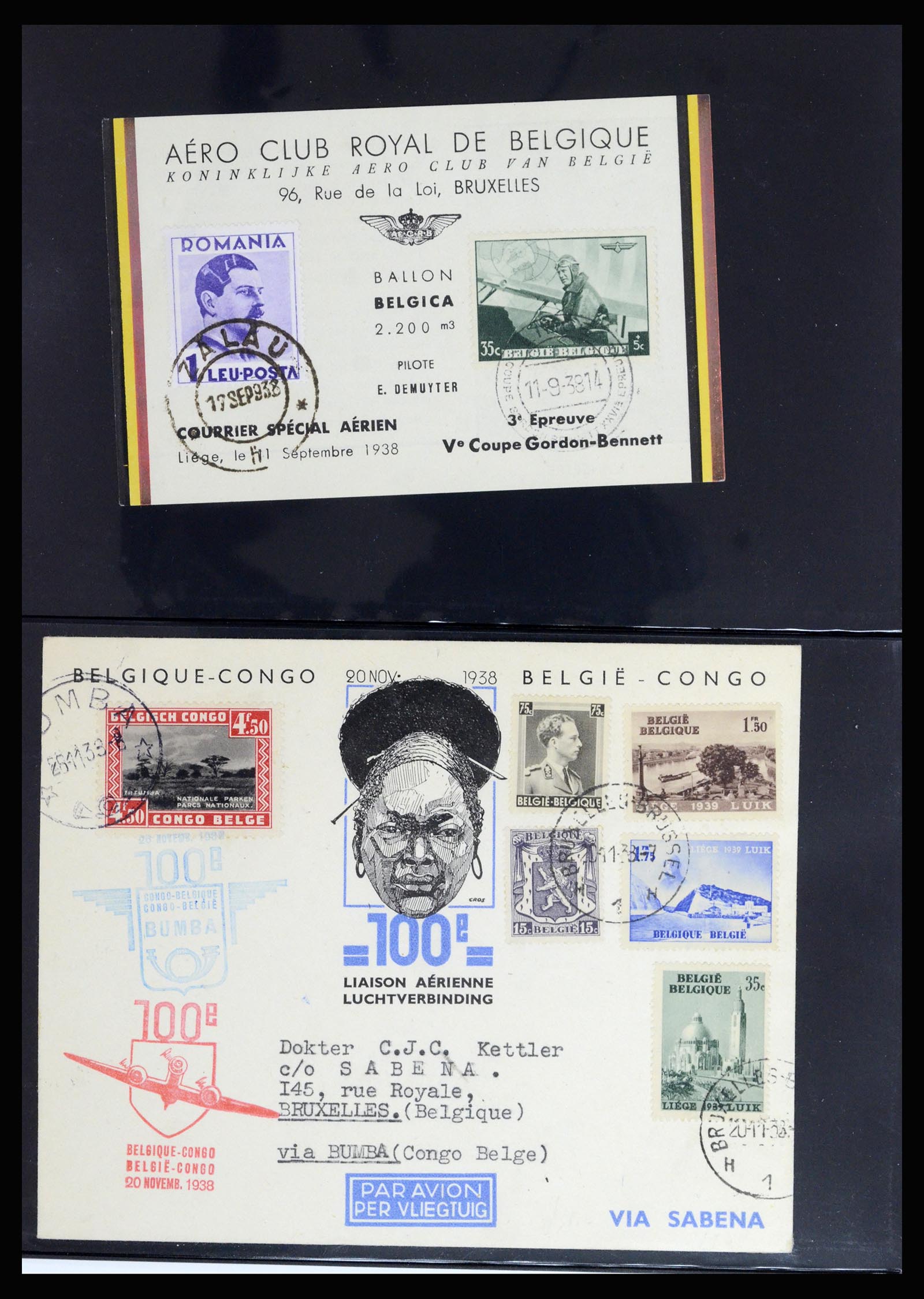 37072 067 - Postzegelverzameling 37072 België brieven 1751 (!)-1959.