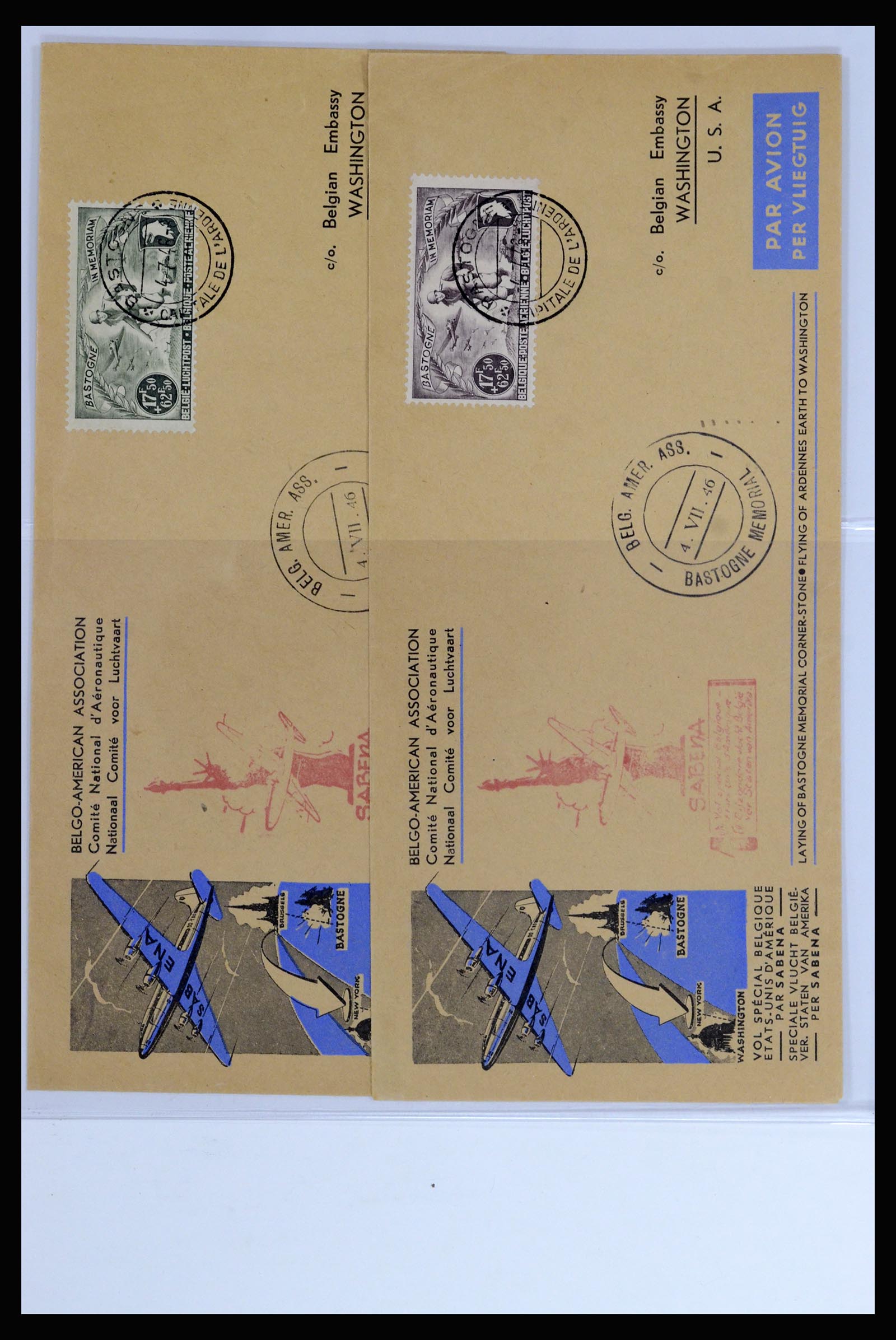 37072 077 - Postzegelverzameling 37072 België brieven 1751 (!)-1959.