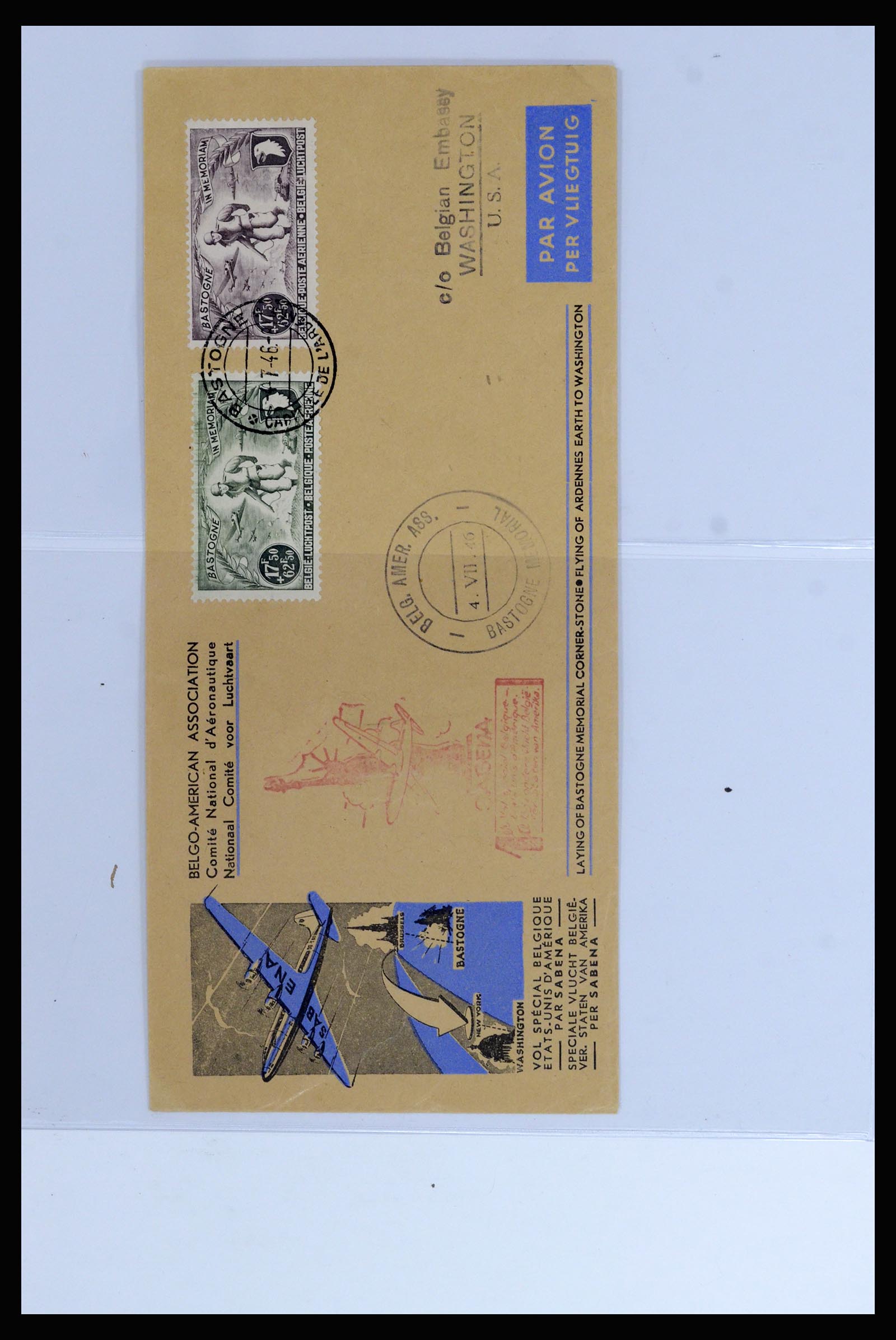 37072 078 - Postzegelverzameling 37072 België brieven 1751 (!)-1959.