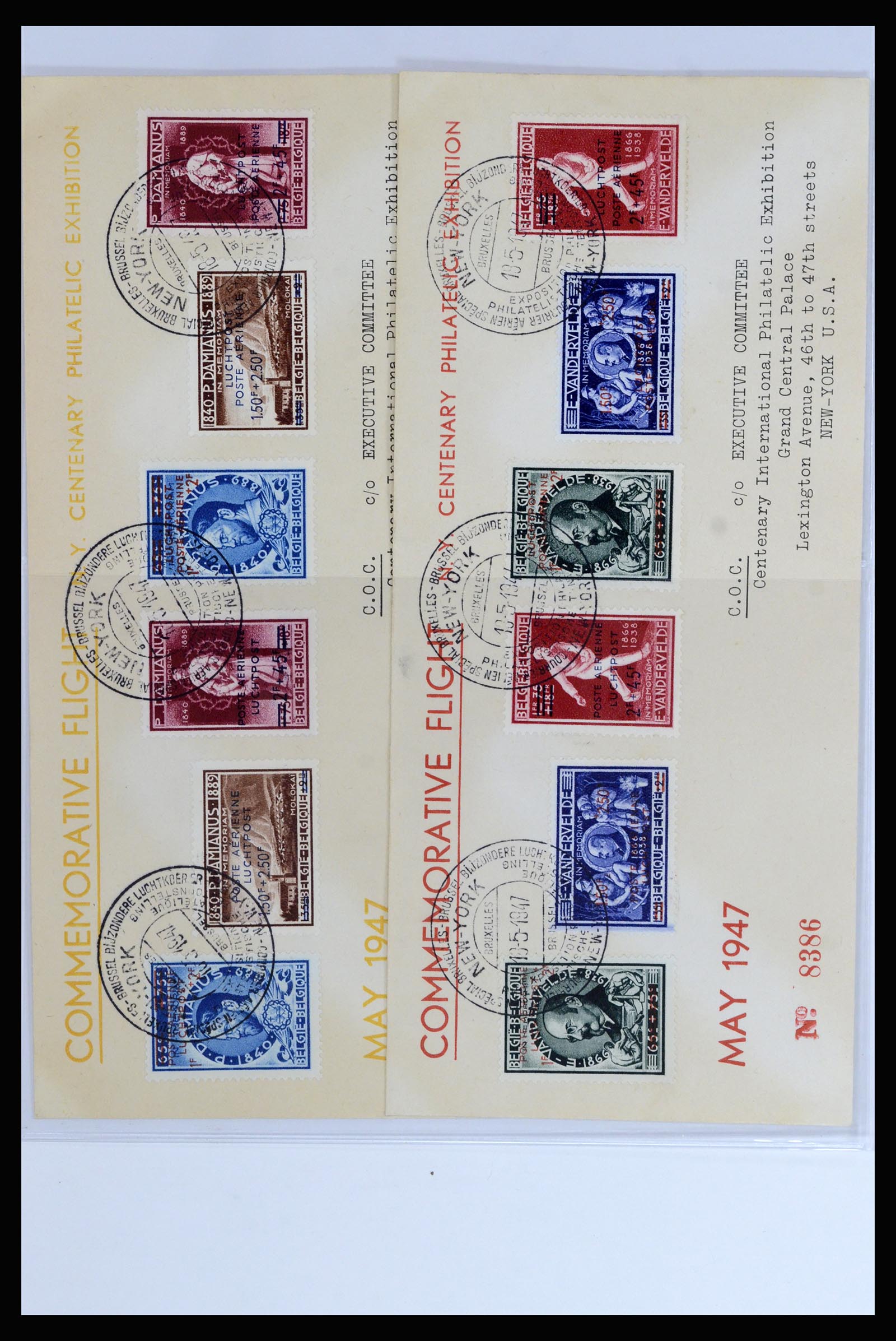 37072 081 - Postzegelverzameling 37072 België brieven 1751 (!)-1959.