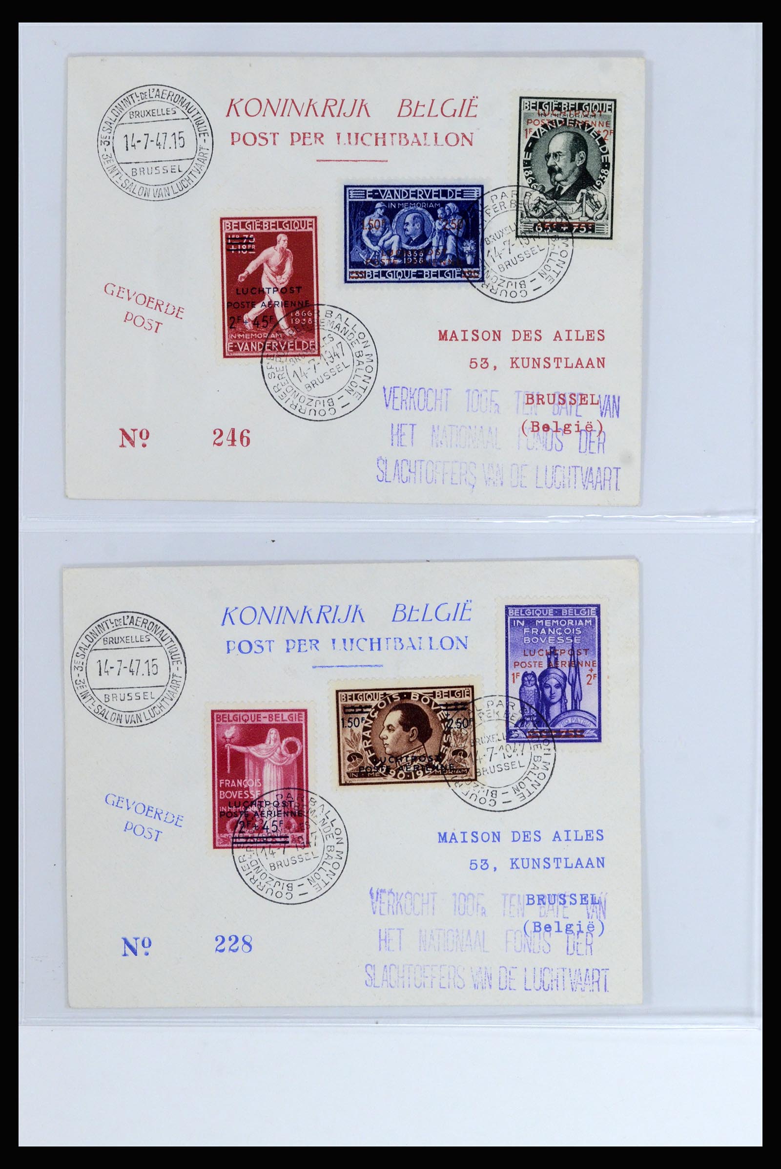 37072 085 - Postzegelverzameling 37072 België brieven 1751 (!)-1959.