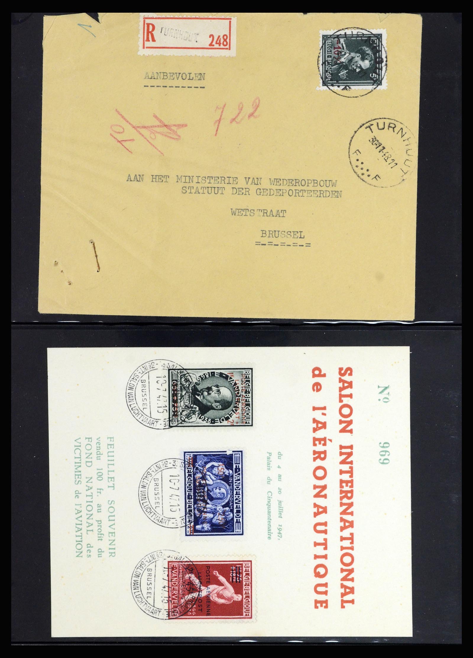 37072 093 - Postzegelverzameling 37072 België brieven 1751 (!)-1959.