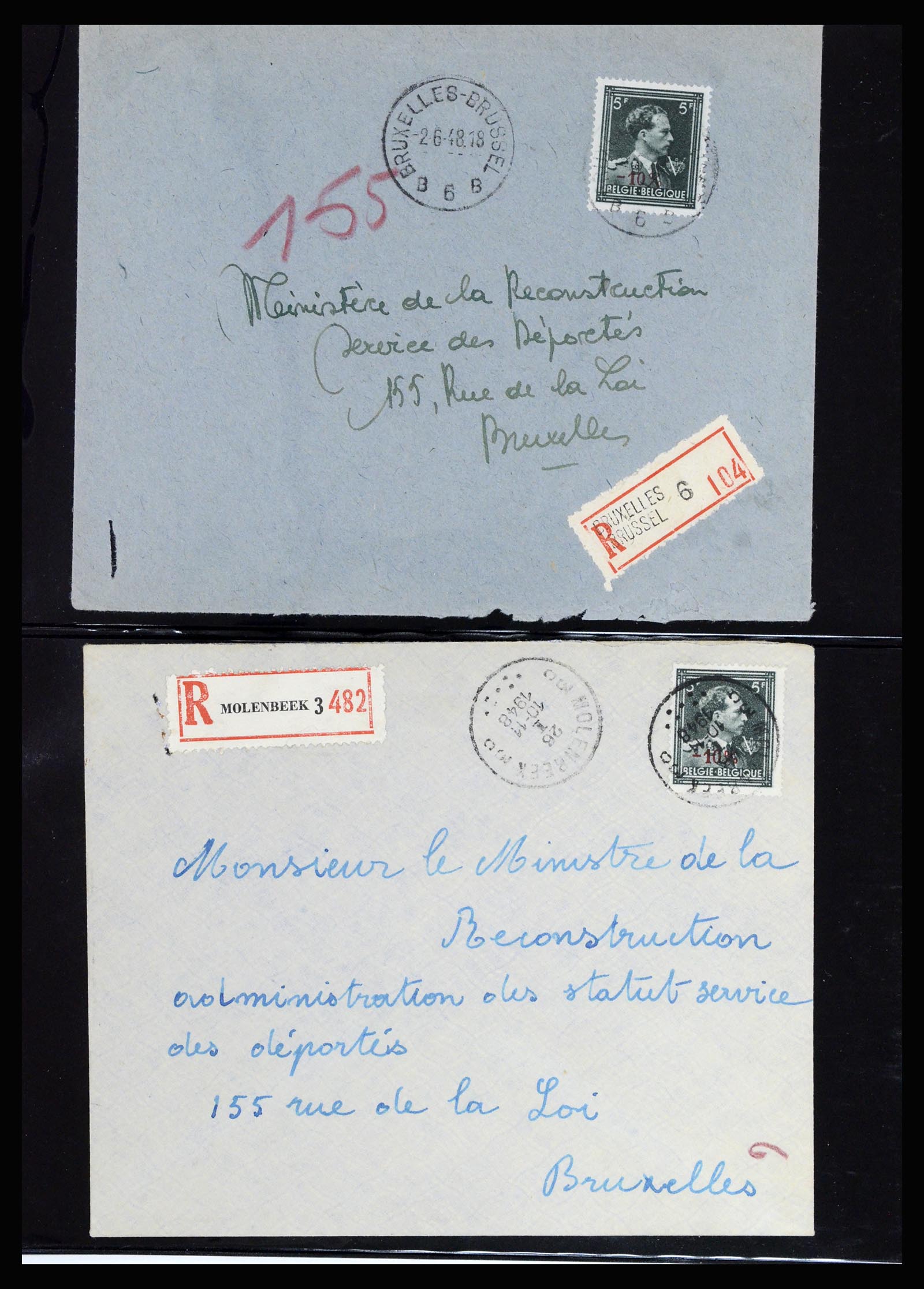 37072 097 - Postzegelverzameling 37072 België brieven 1751 (!)-1959.