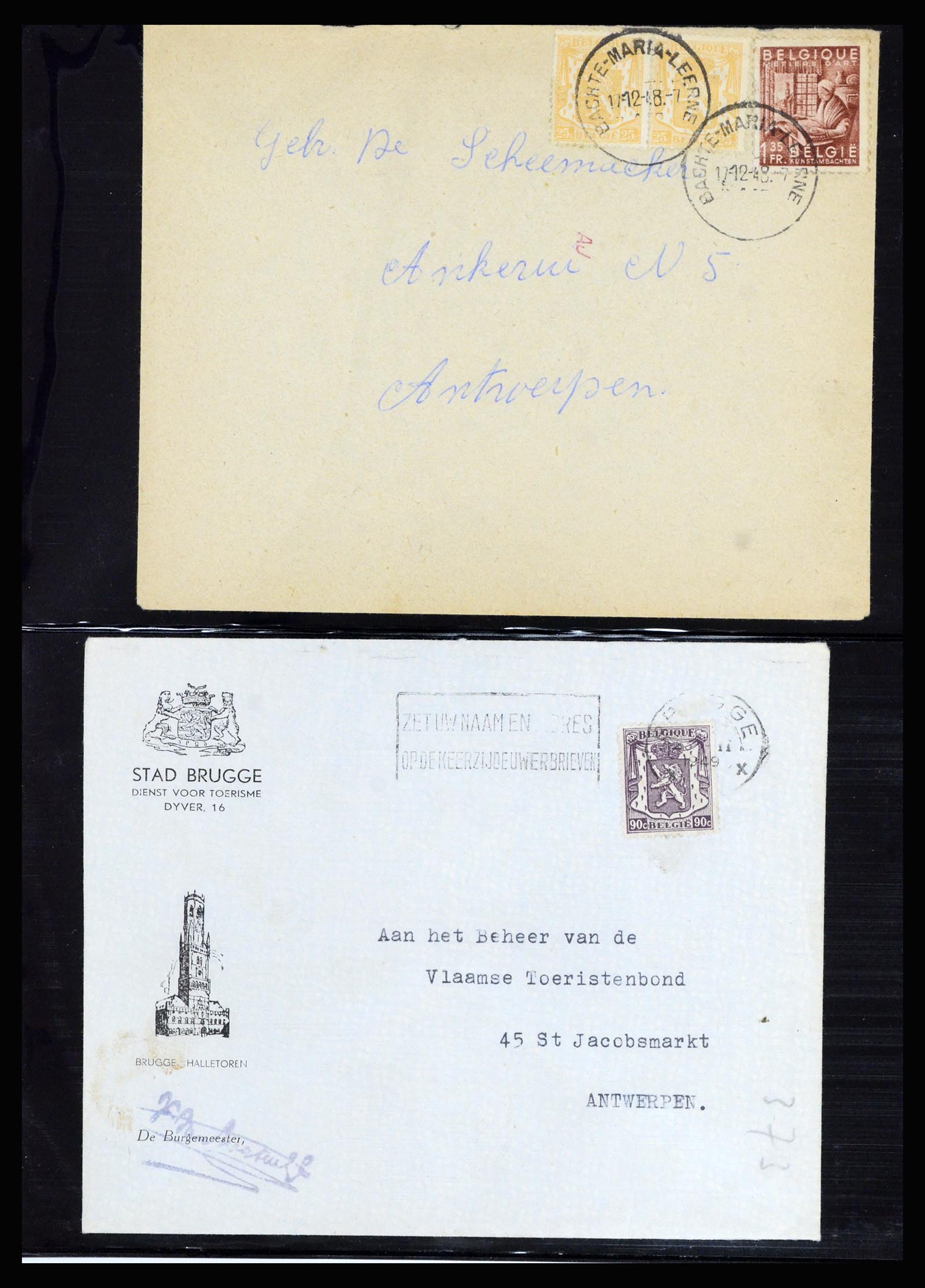 37072 099 - Postzegelverzameling 37072 België brieven 1751 (!)-1959.