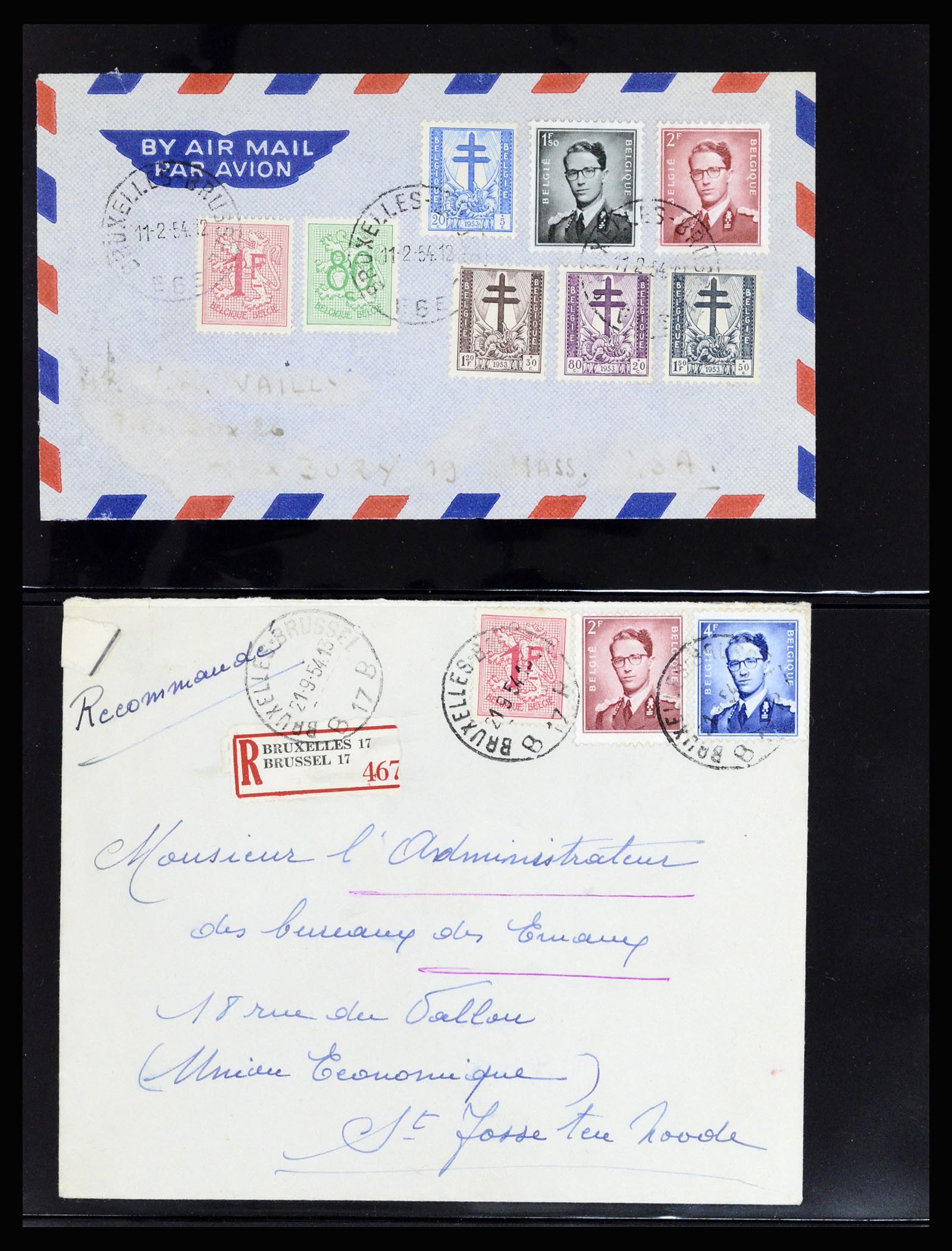 37072 116 - Postzegelverzameling 37072 België brieven 1751 (!)-1959.