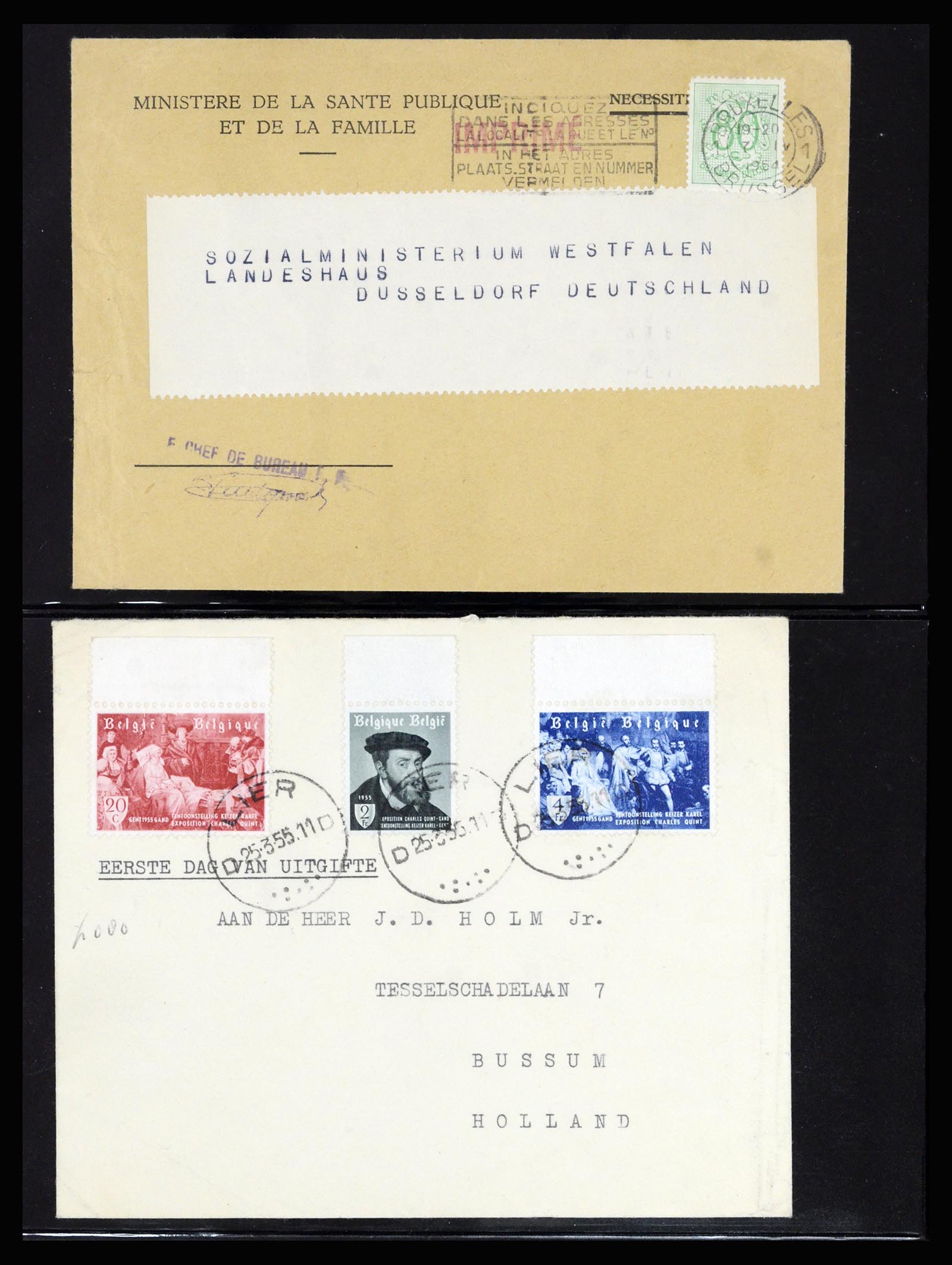 37072 117 - Postzegelverzameling 37072 België brieven 1751 (!)-1959.