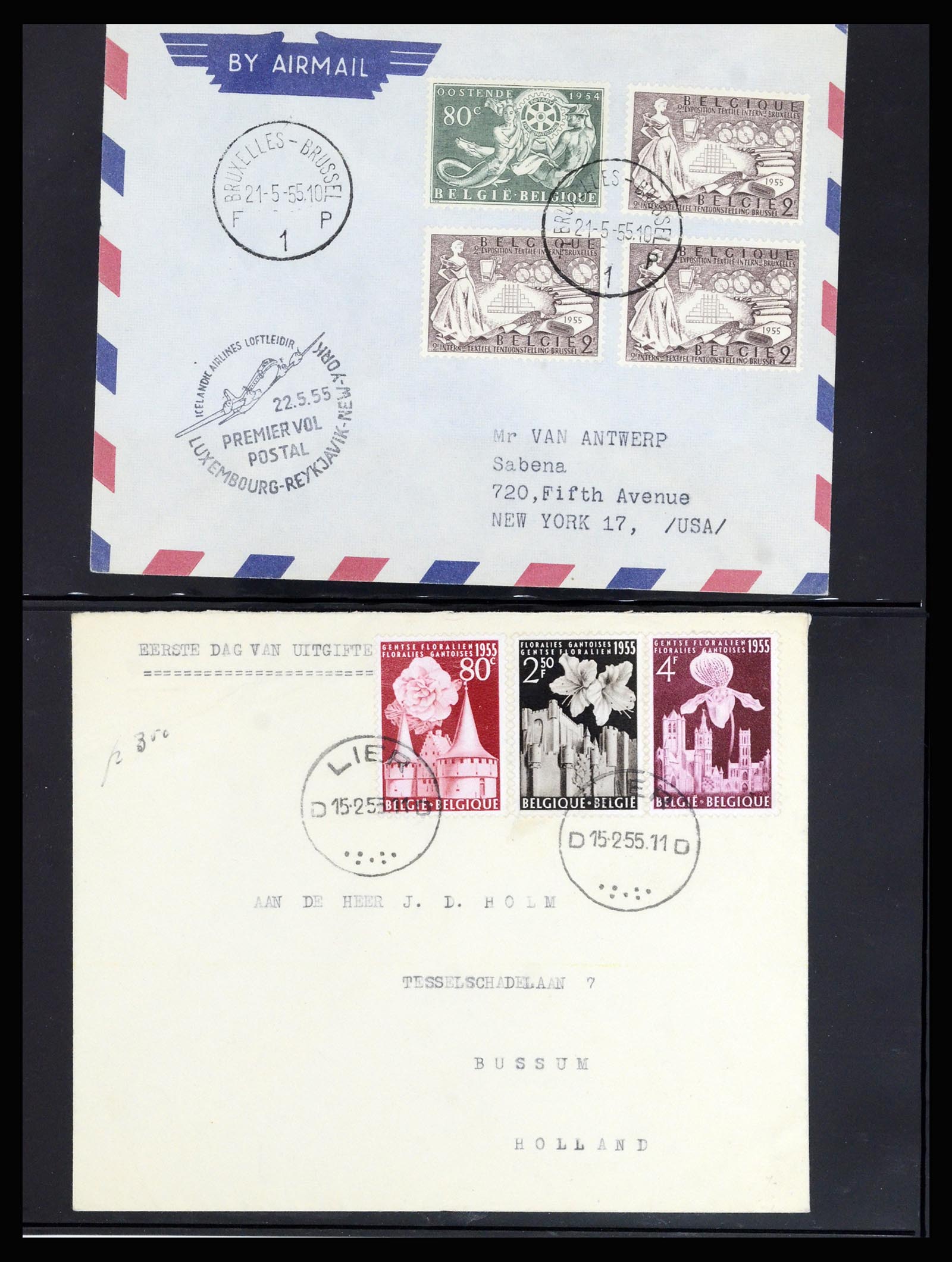 37072 119 - Postzegelverzameling 37072 België brieven 1751 (!)-1959.