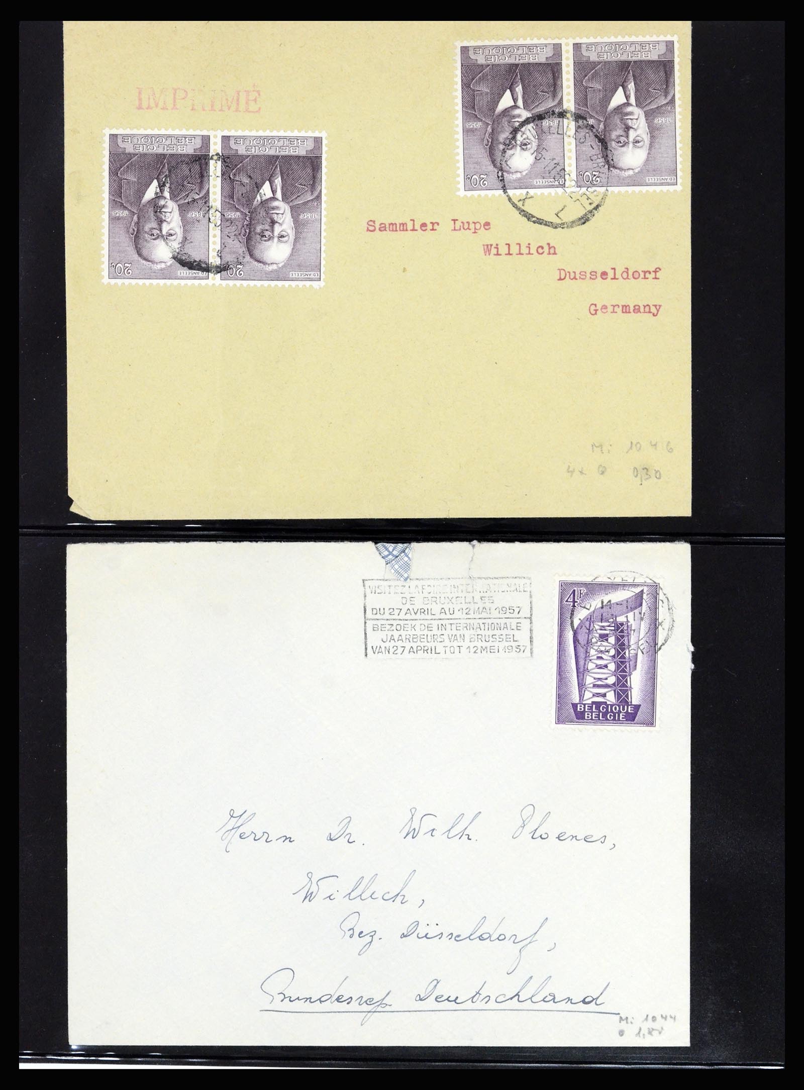 37072 121 - Postzegelverzameling 37072 België brieven 1751 (!)-1959.