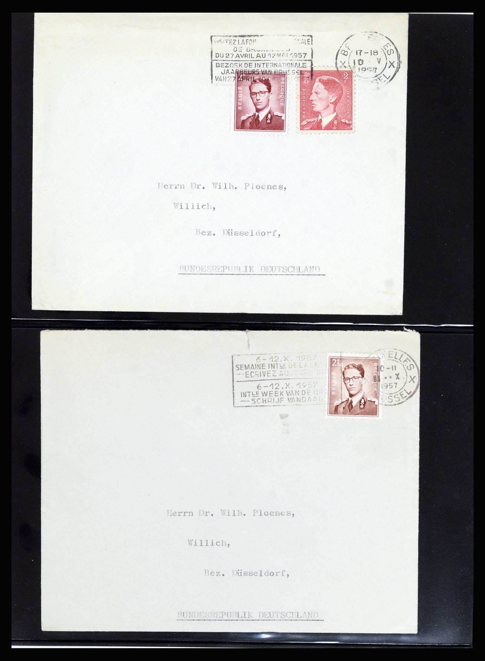 37072 122 - Postzegelverzameling 37072 België brieven 1751 (!)-1959.