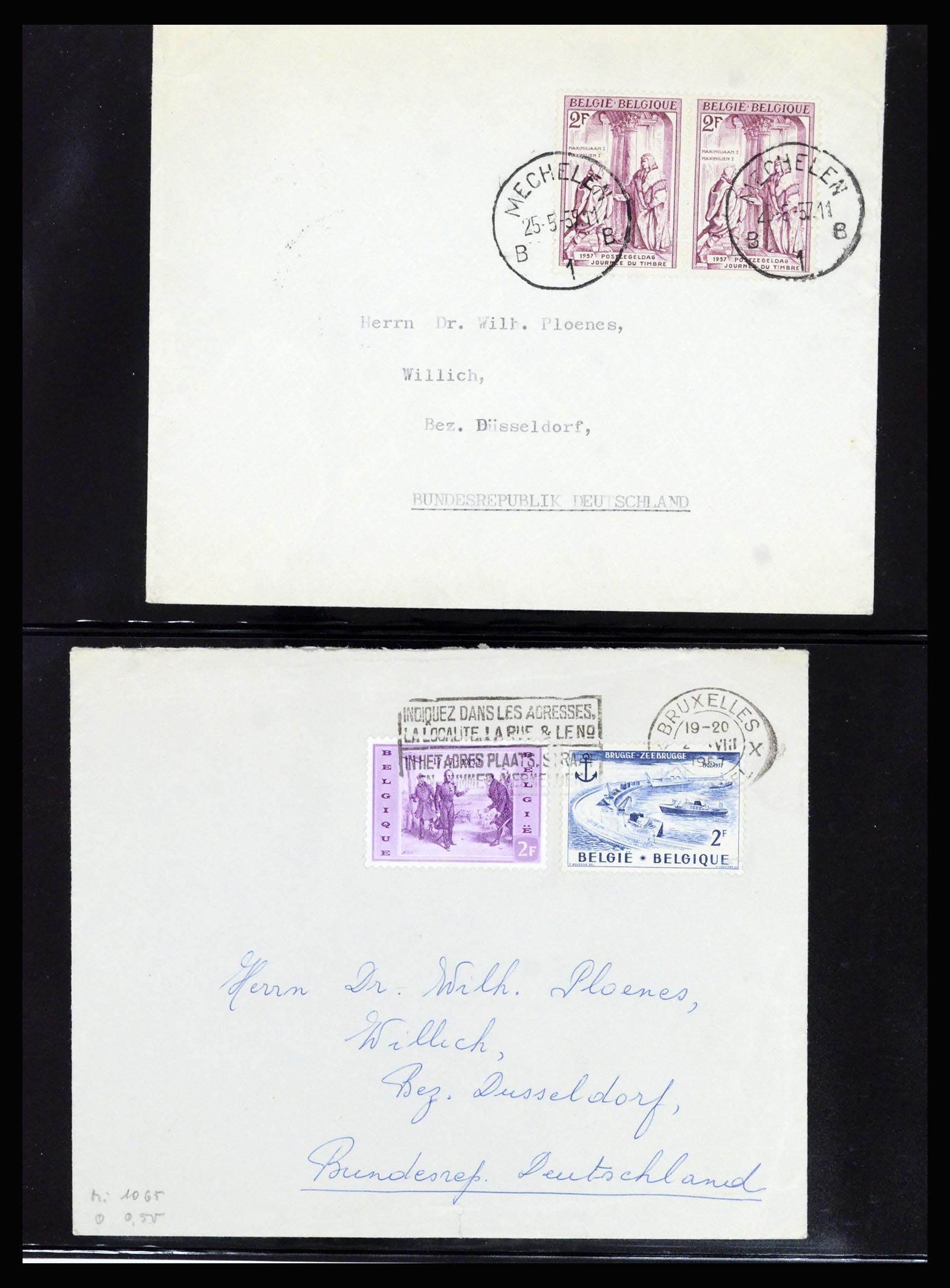 37072 123 - Postzegelverzameling 37072 België brieven 1751 (!)-1959.