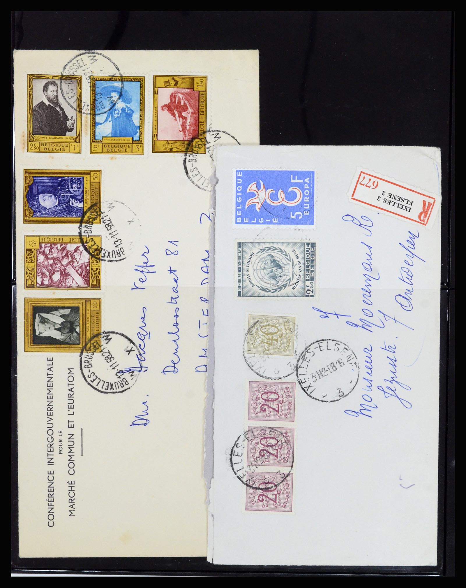 37072 127 - Postzegelverzameling 37072 België brieven 1751 (!)-1959.
